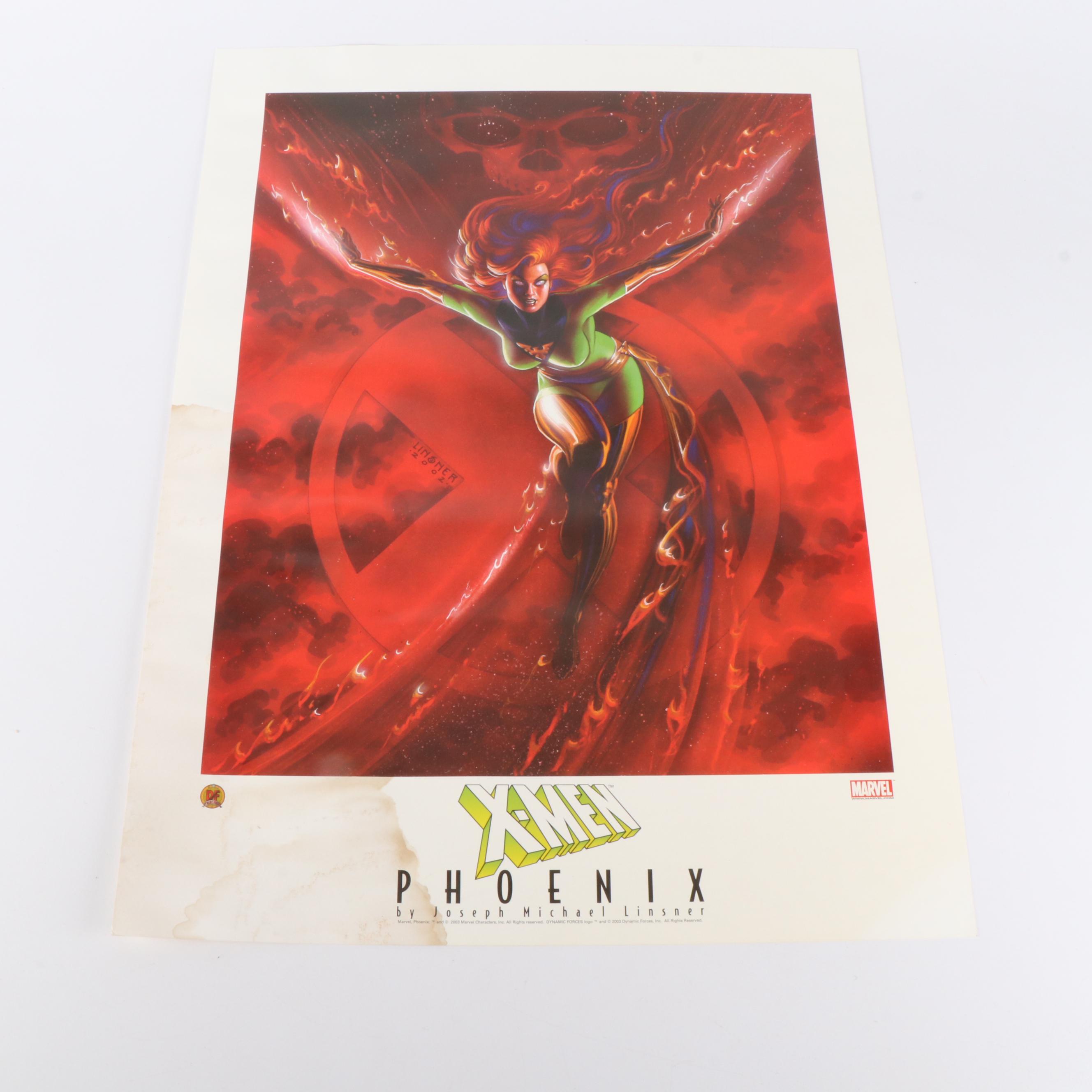 Comic Book Posters, Card Sheets, and Records, Late 20th Century