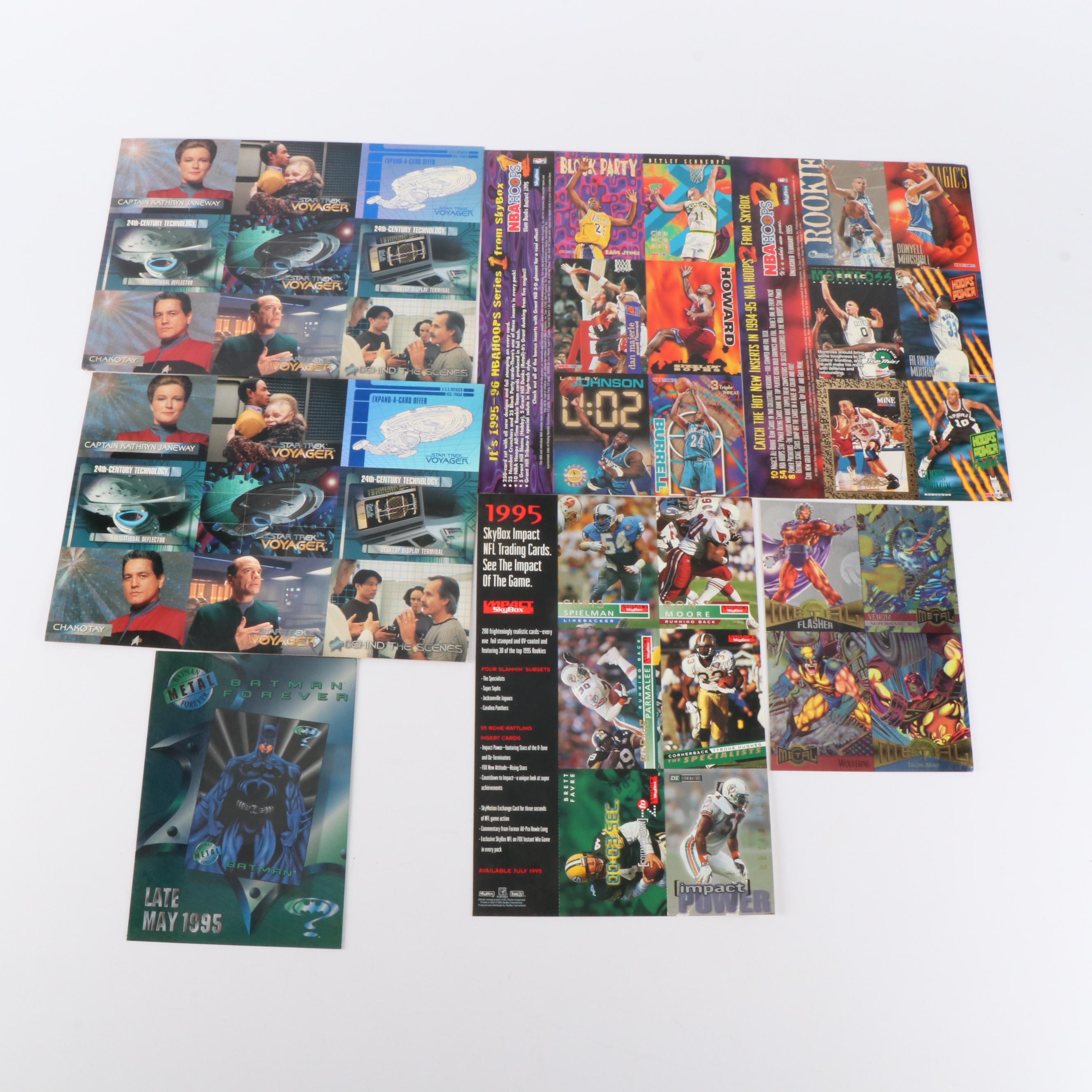 Comic Book Posters, Card Sheets, and Records, Late 20th Century