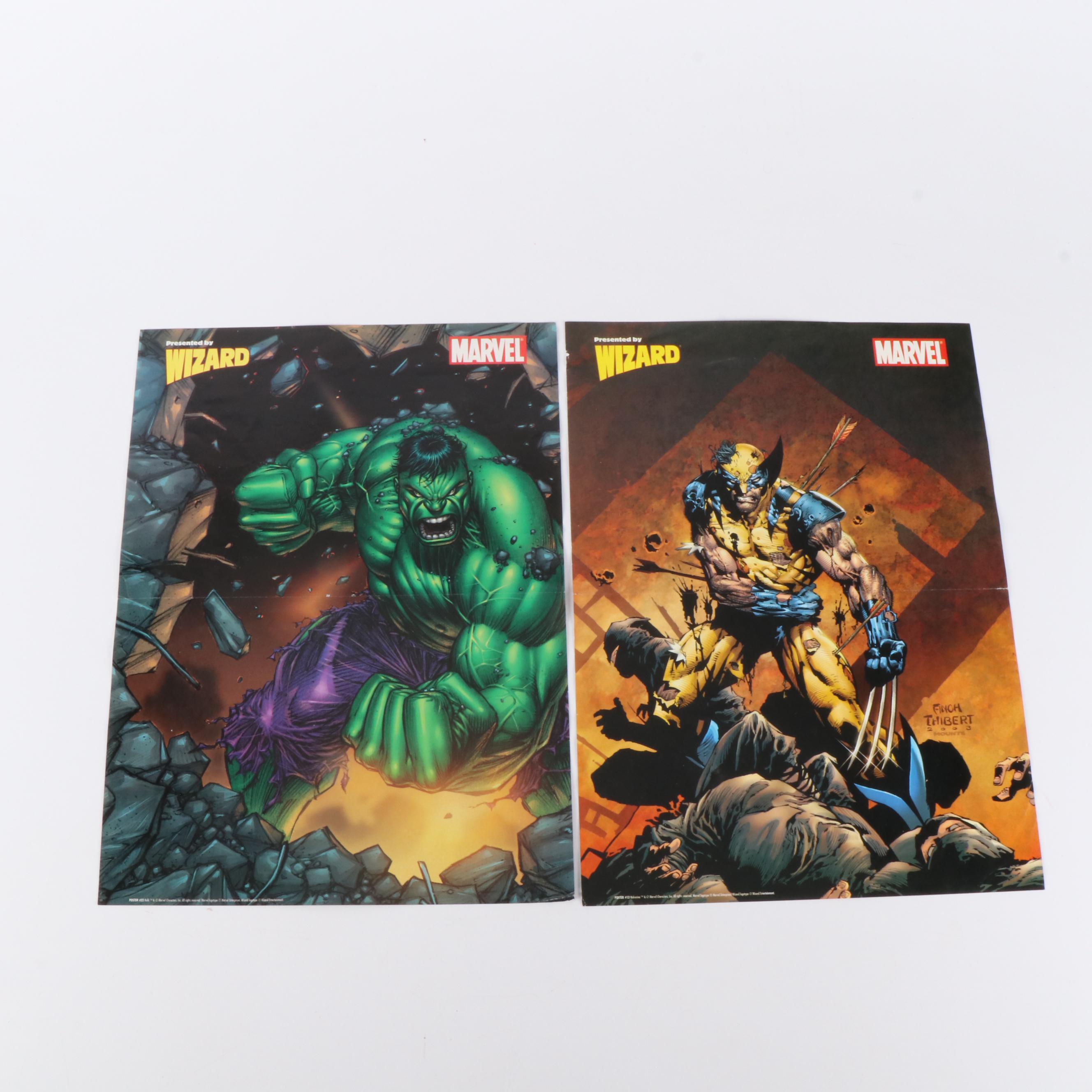 Comic Book Posters, Card Sheets, and Records, Late 20th Century