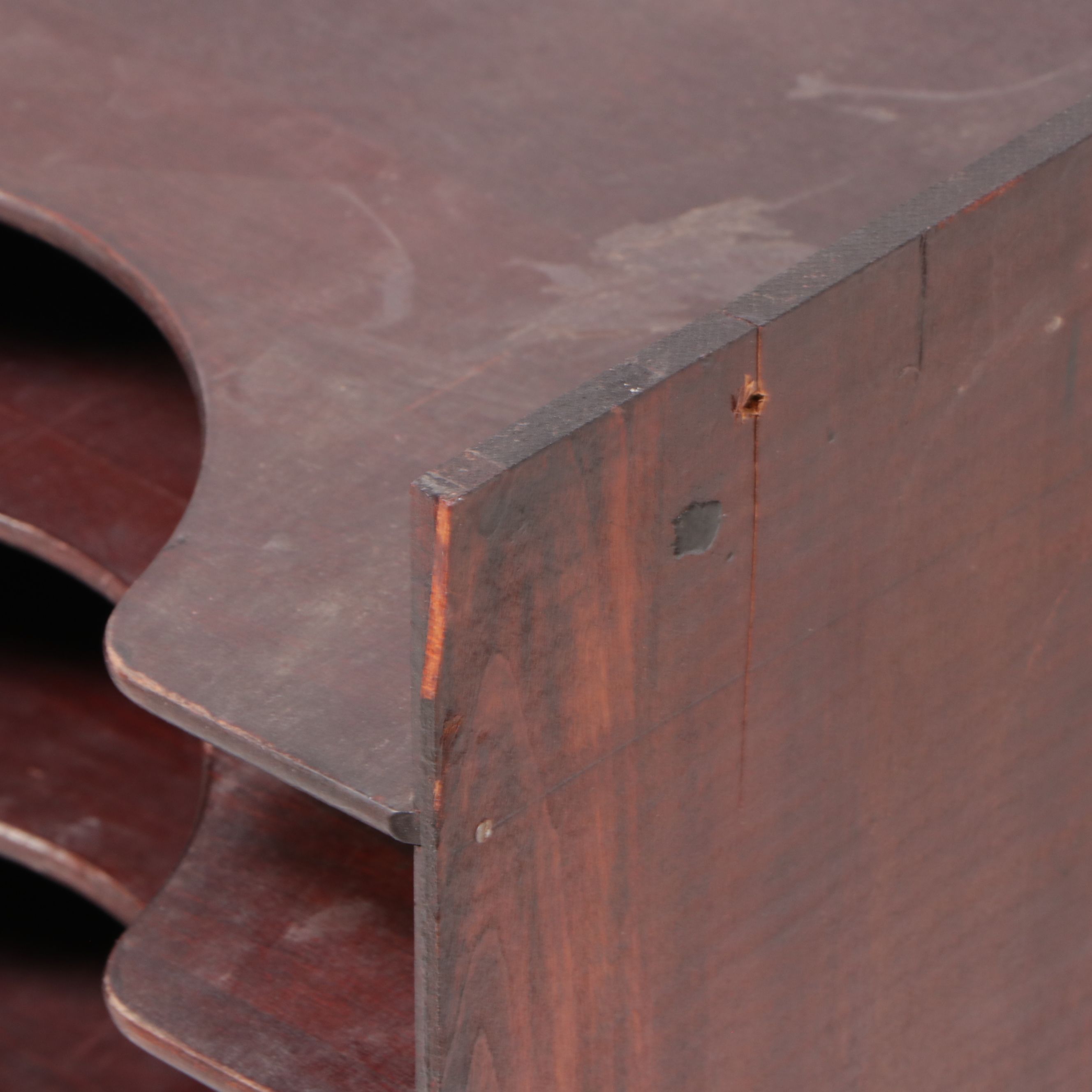 Vintage Wooden Paper Tray, Mid to Late 20th Century