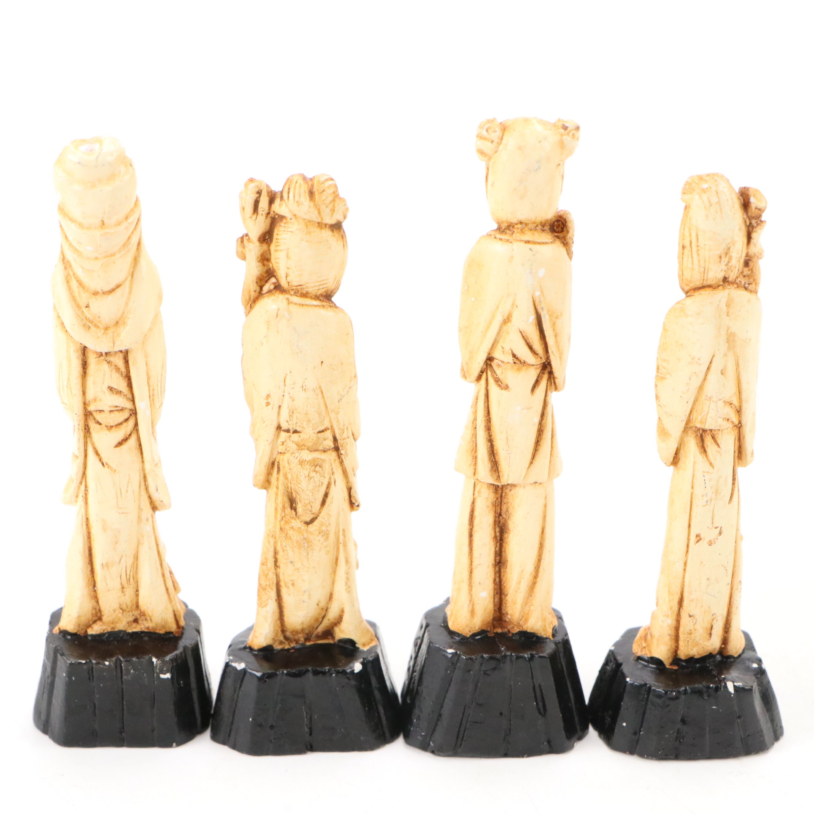 Chinese Resin Immortals and Other Figurines, Mid to Late 20th Century