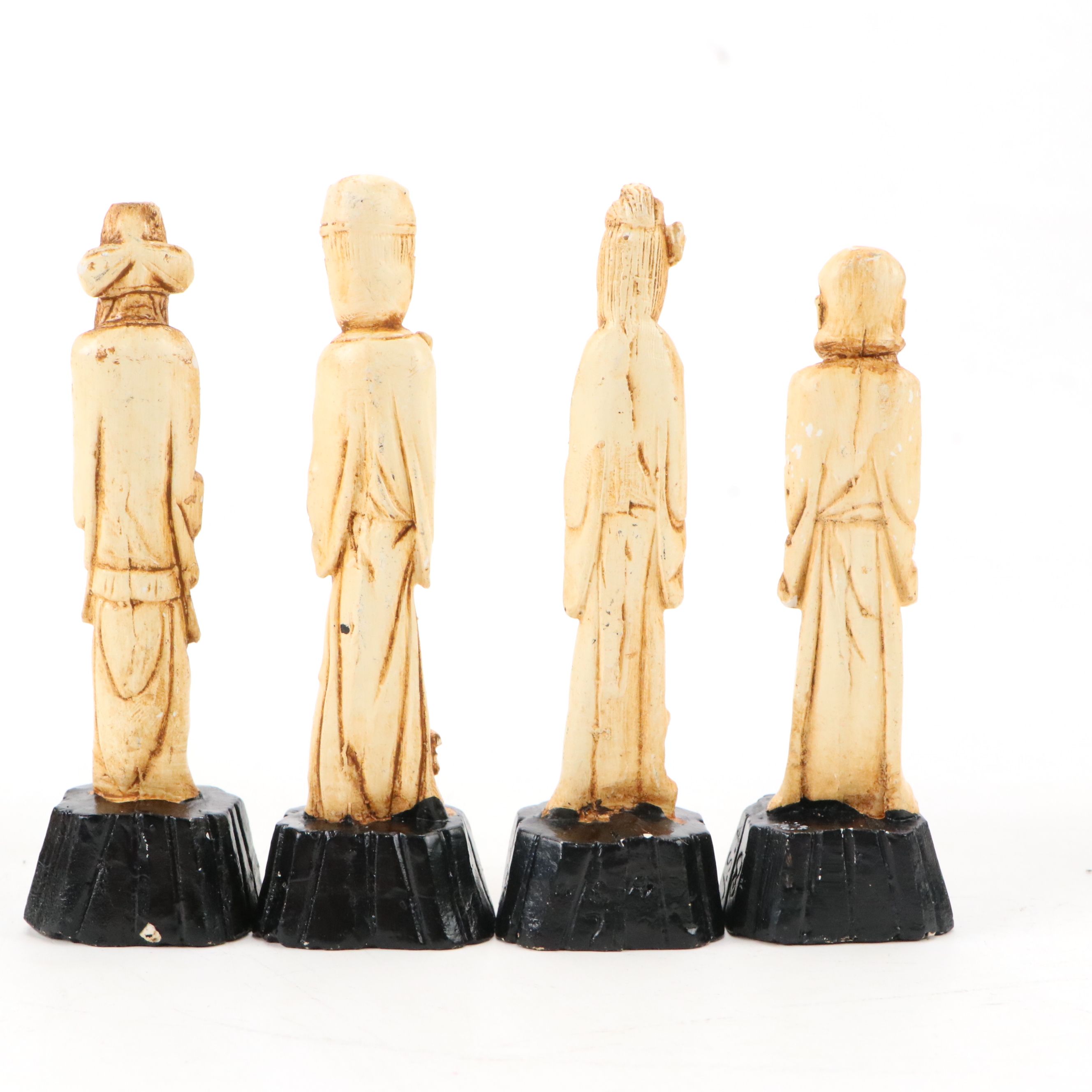 Chinese Resin Immortals and Other Figurines, Mid to Late 20th Century