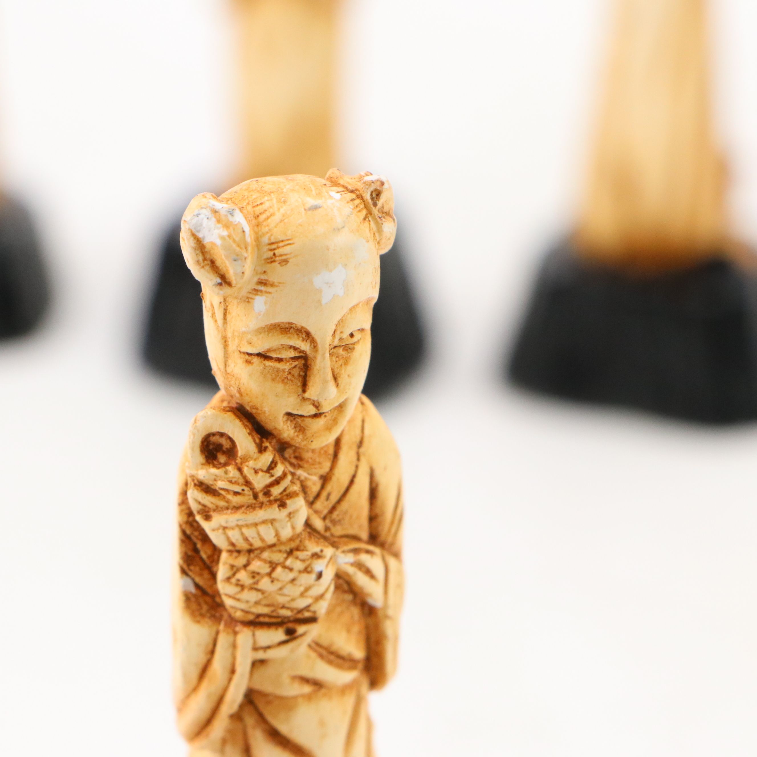 Chinese Resin Immortals and Other Figurines, Mid to Late 20th Century