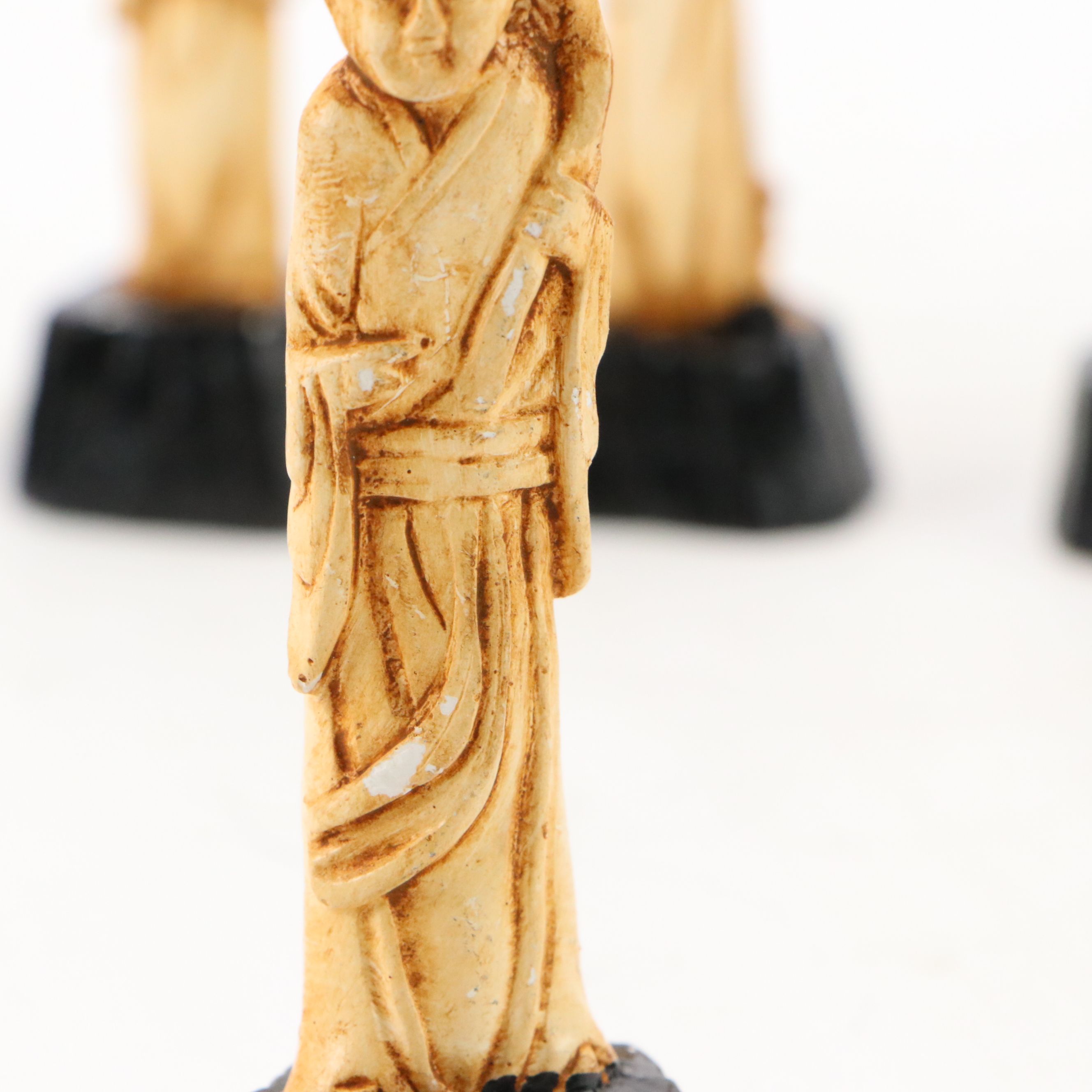 Chinese Resin Immortals and Other Figurines, Mid to Late 20th Century