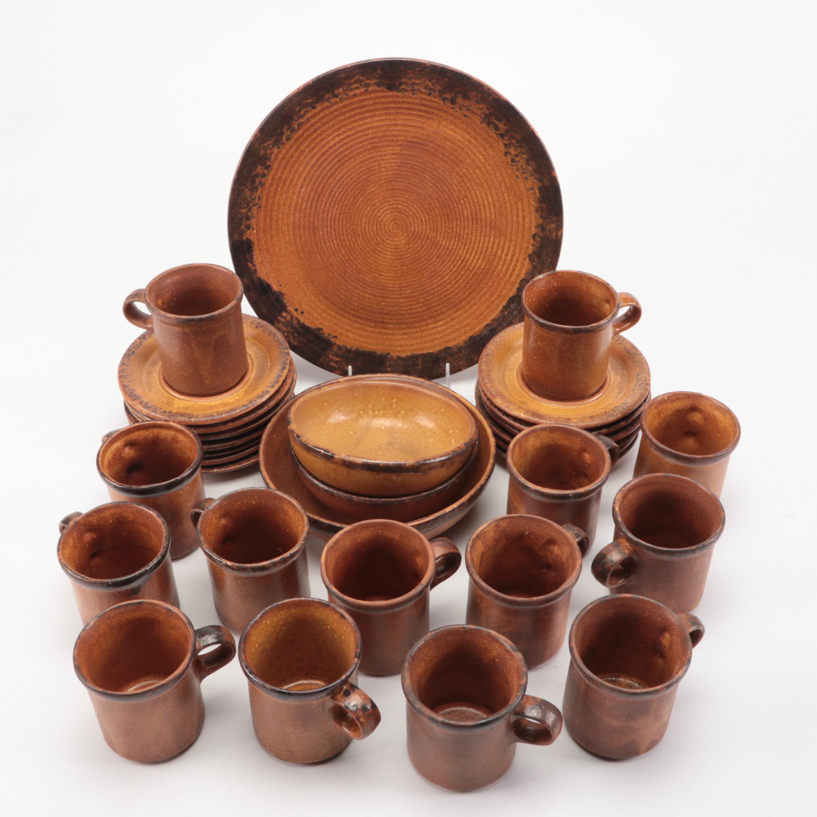 McCoy Pottery "Canyon" Southwestern Inspired Dinnerware, Mid to Late 20th C.