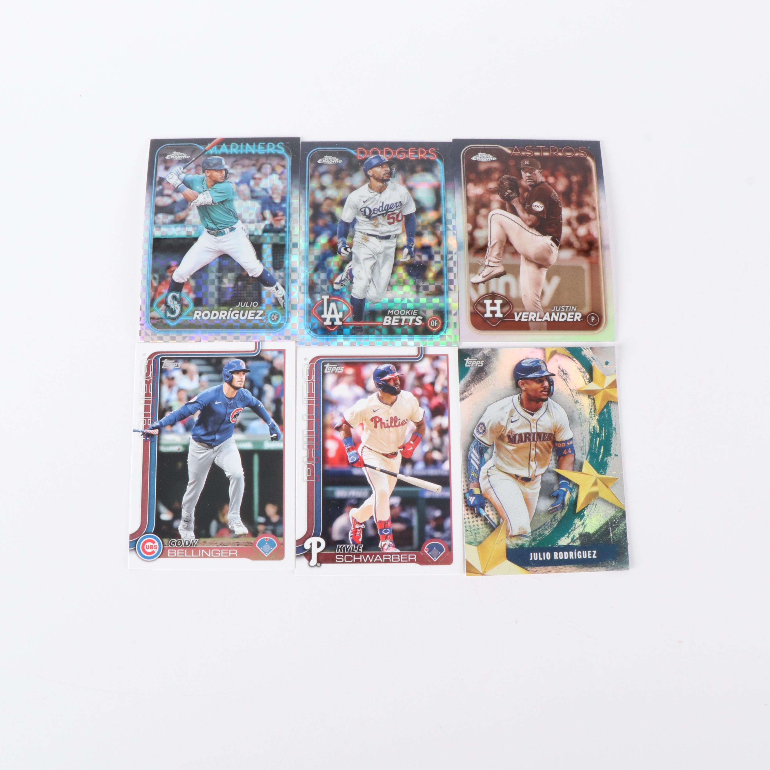 Bowman Chrome with Other Baseball Cards Featuring Elly De La Cruz Rookie, 2020s