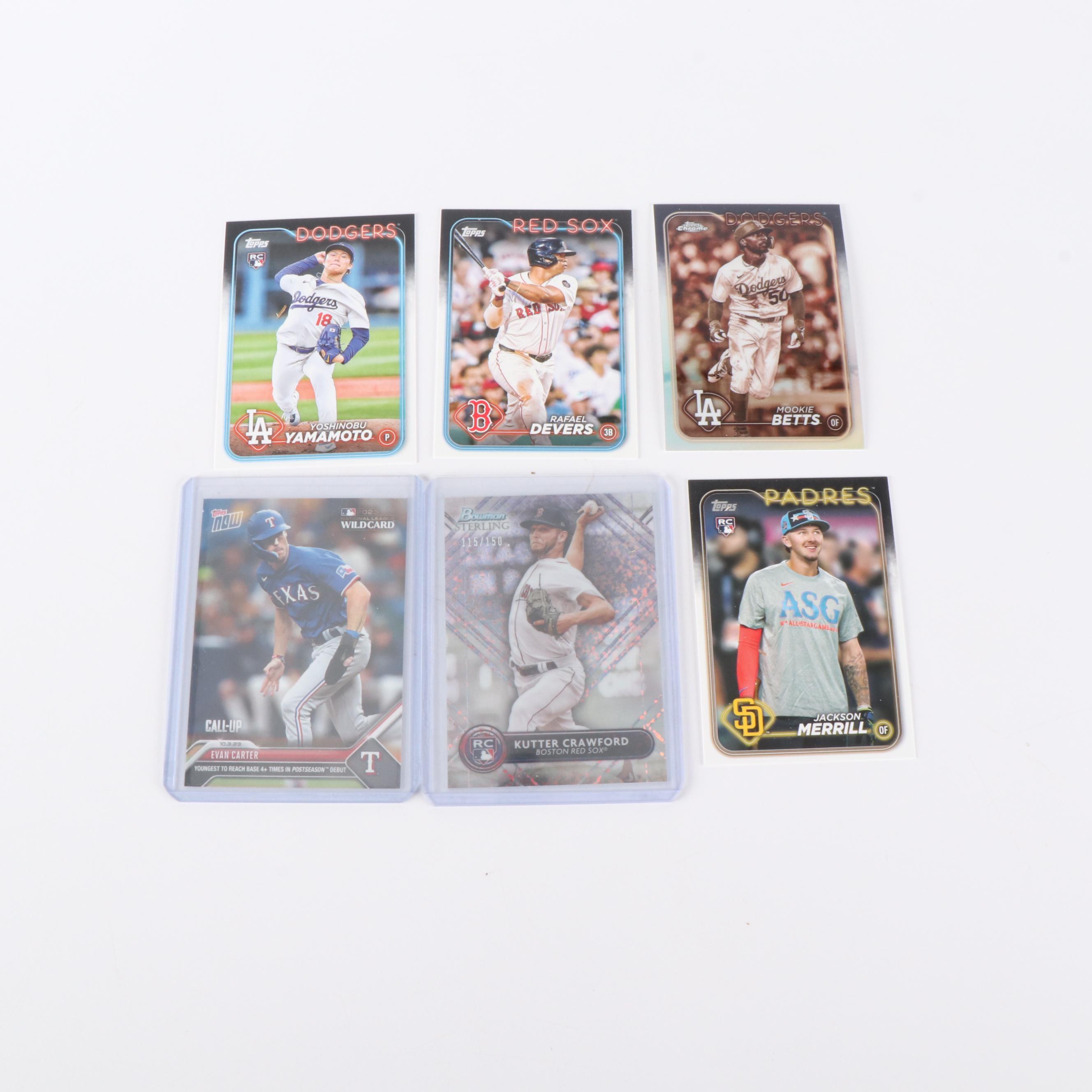 Bowman Chrome with Other Baseball Cards Featuring Elly De La Cruz Rookie, 2020s