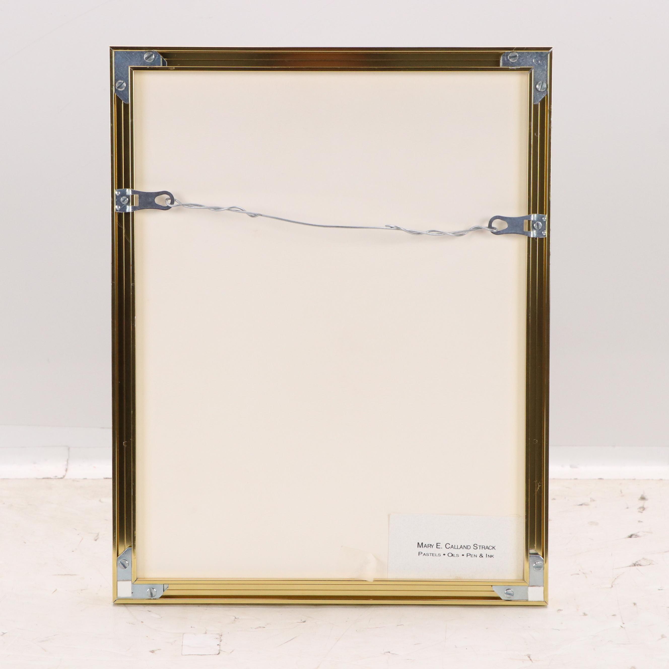 Mary E Calland Strack Floral Oil Painting, 1996