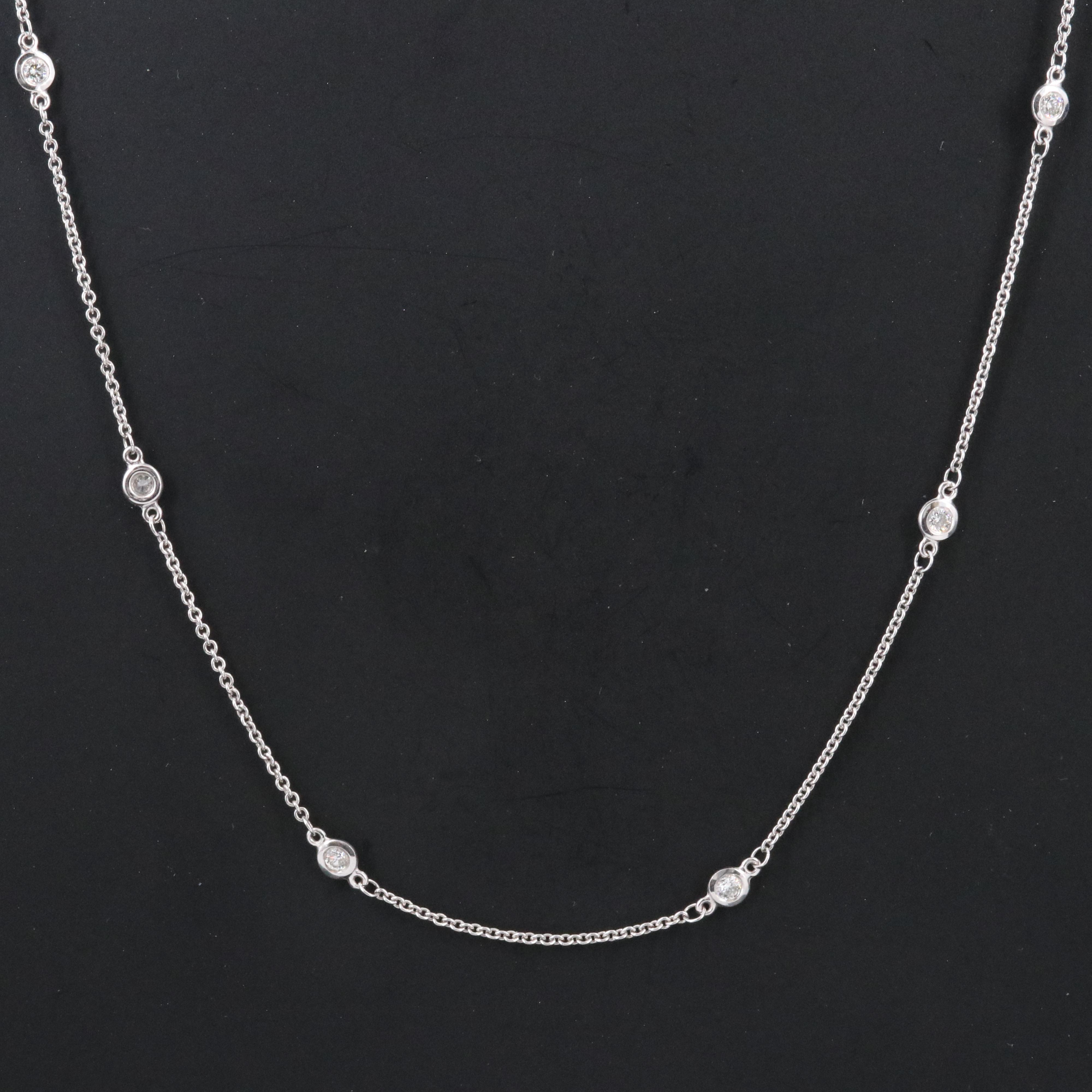 EFFY 14K 0.25 CTW Diamond Station Necklace