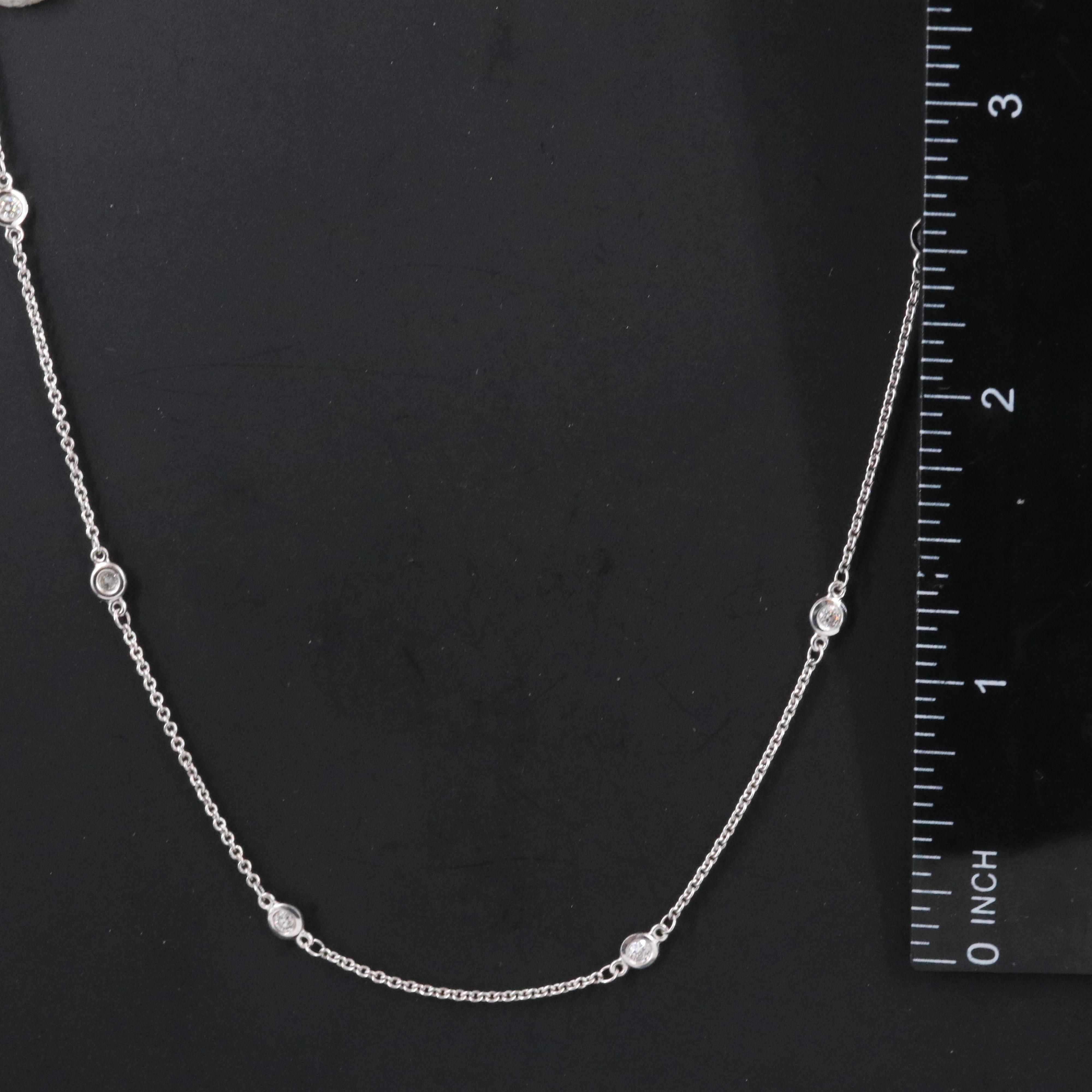 EFFY 14K 0.25 CTW Diamond Station Necklace