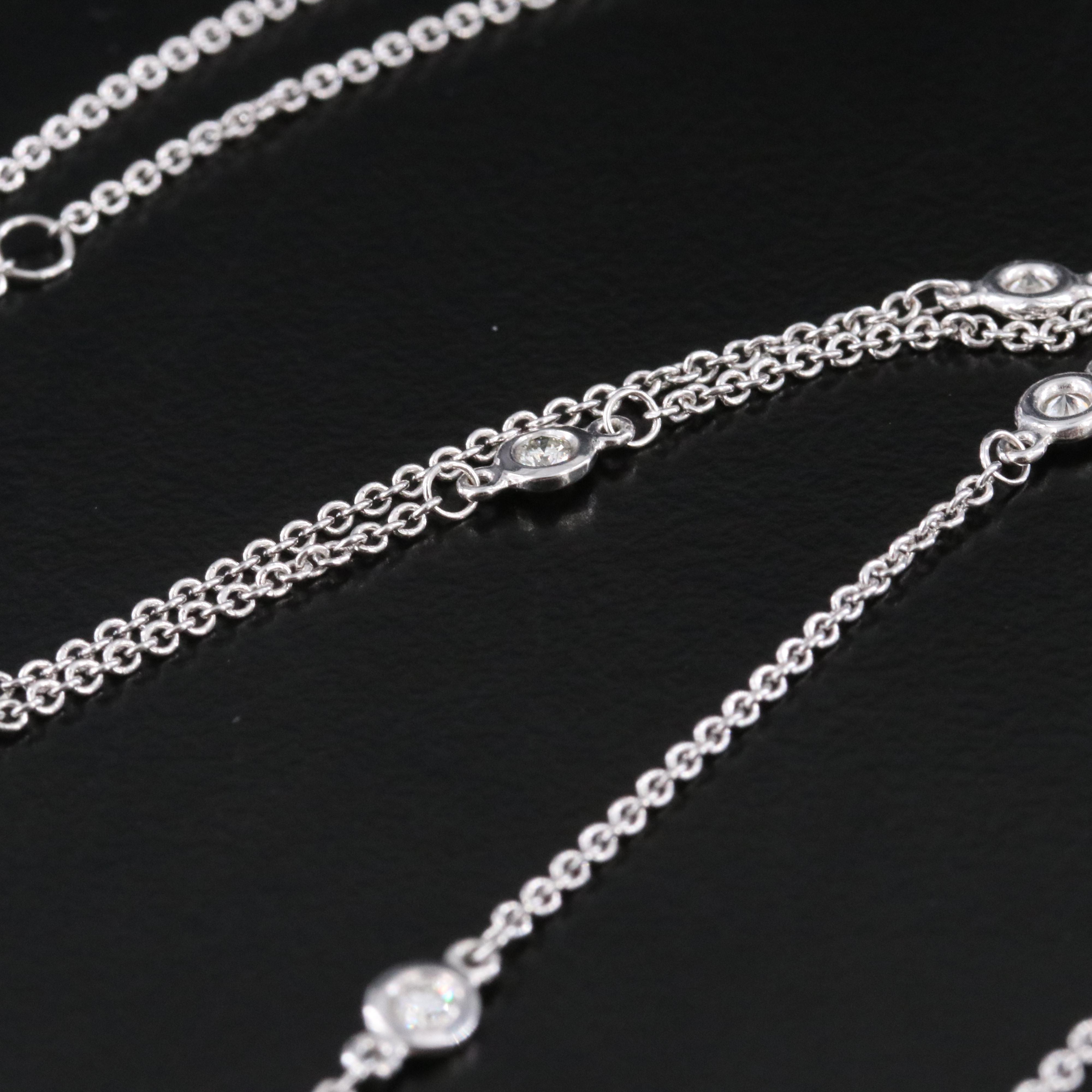 EFFY 14K 0.25 CTW Diamond Station Necklace