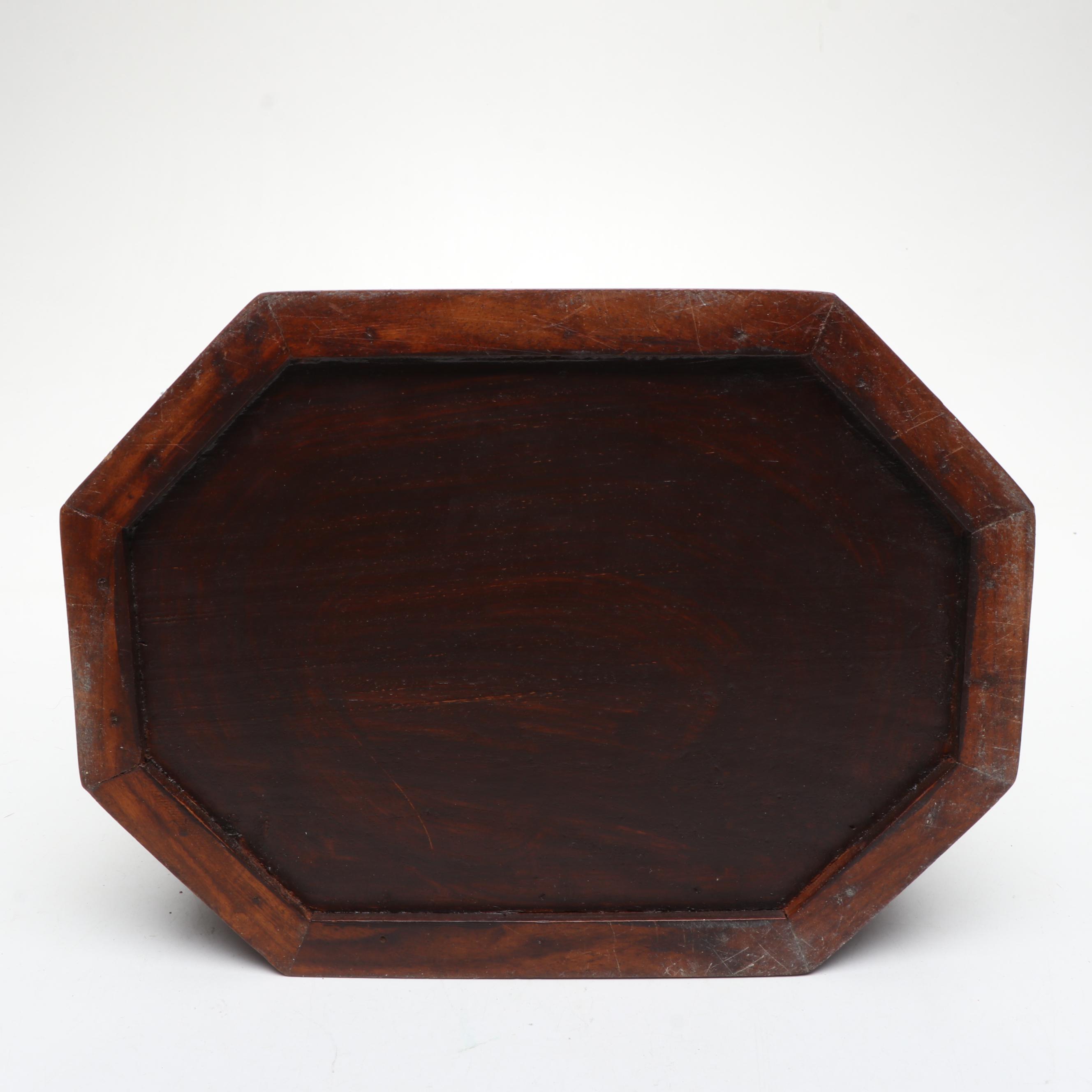 Federal Style Mahogany Tea Caddy with Brass Inlay, 19th Century