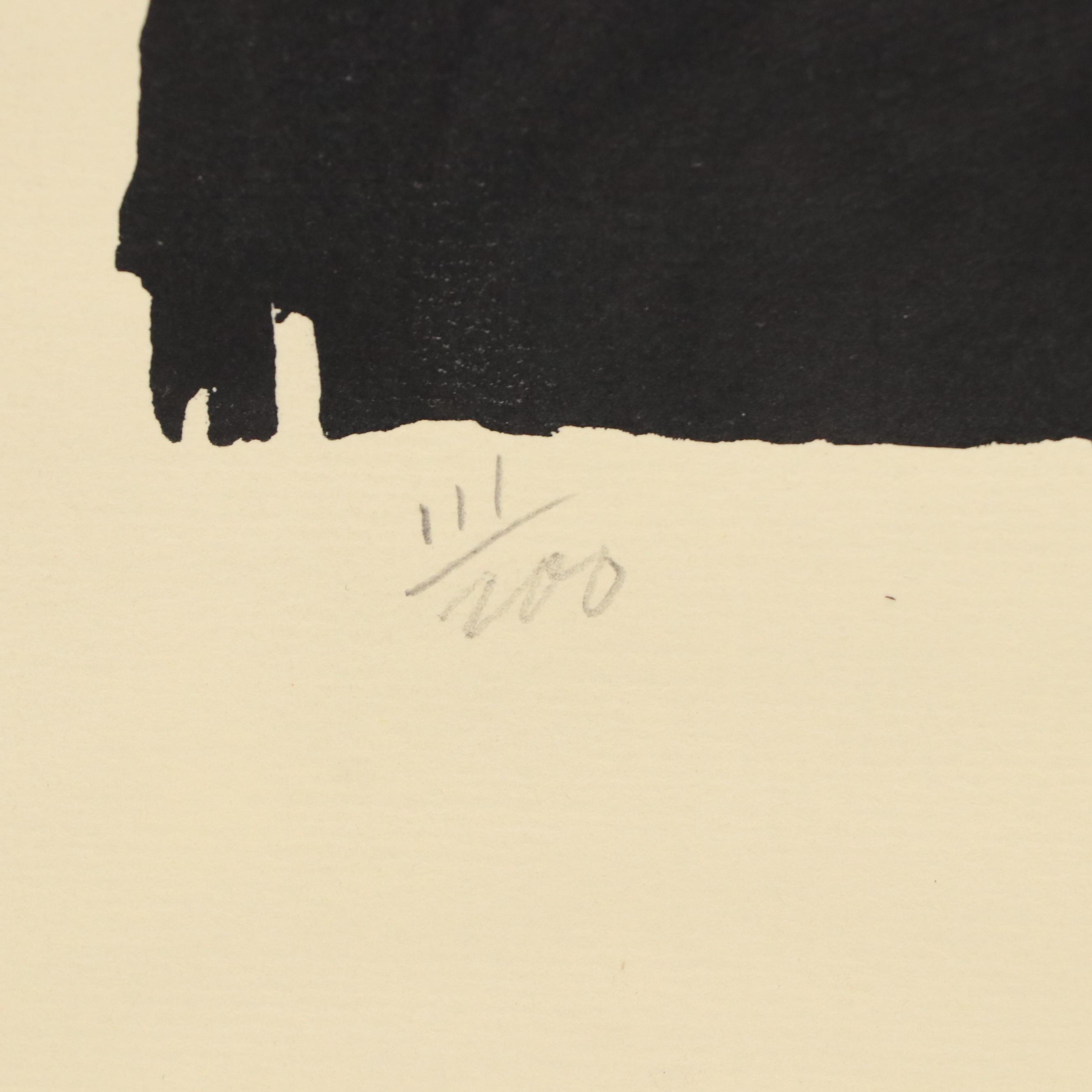 Relief Print on Paper "Chaplin"