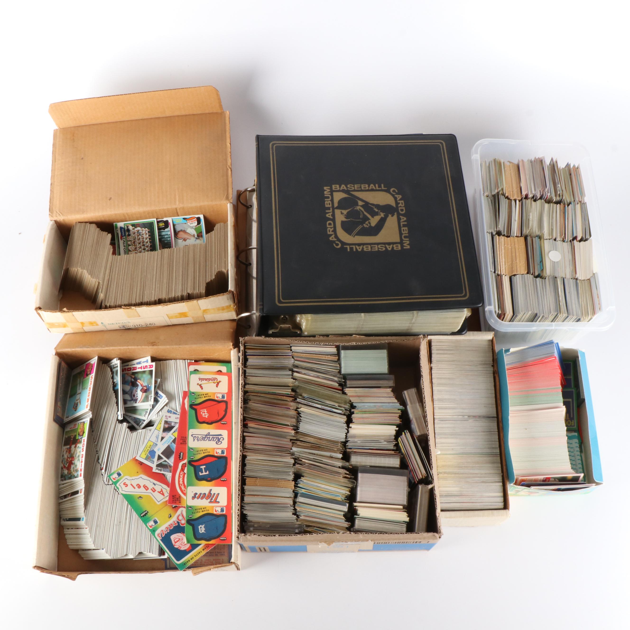 Donruss with Other Baseball Cards Featuring Roger Clemens, Pete Rose, and More