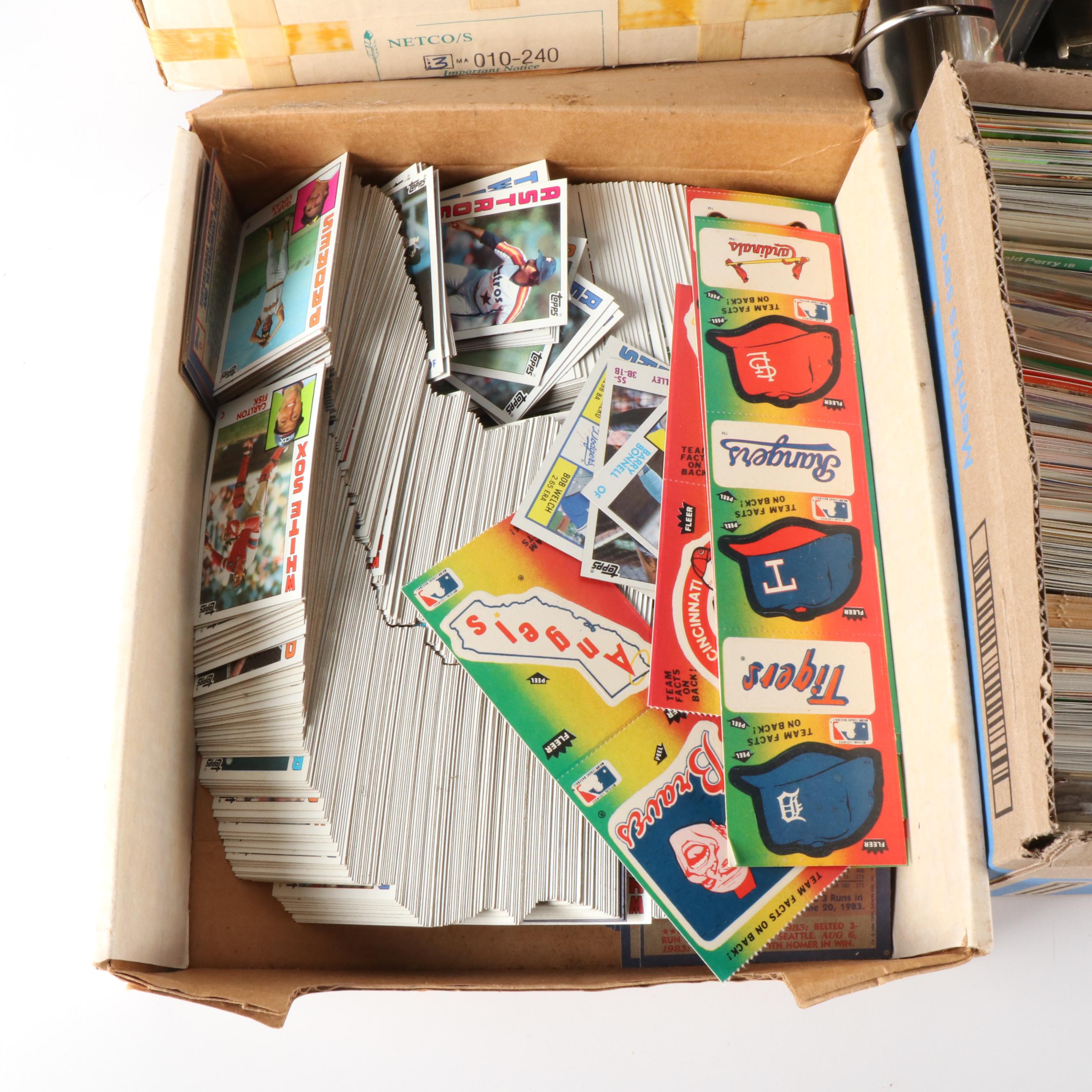 Donruss with Other Baseball Cards Featuring Roger Clemens, Pete Rose, and More