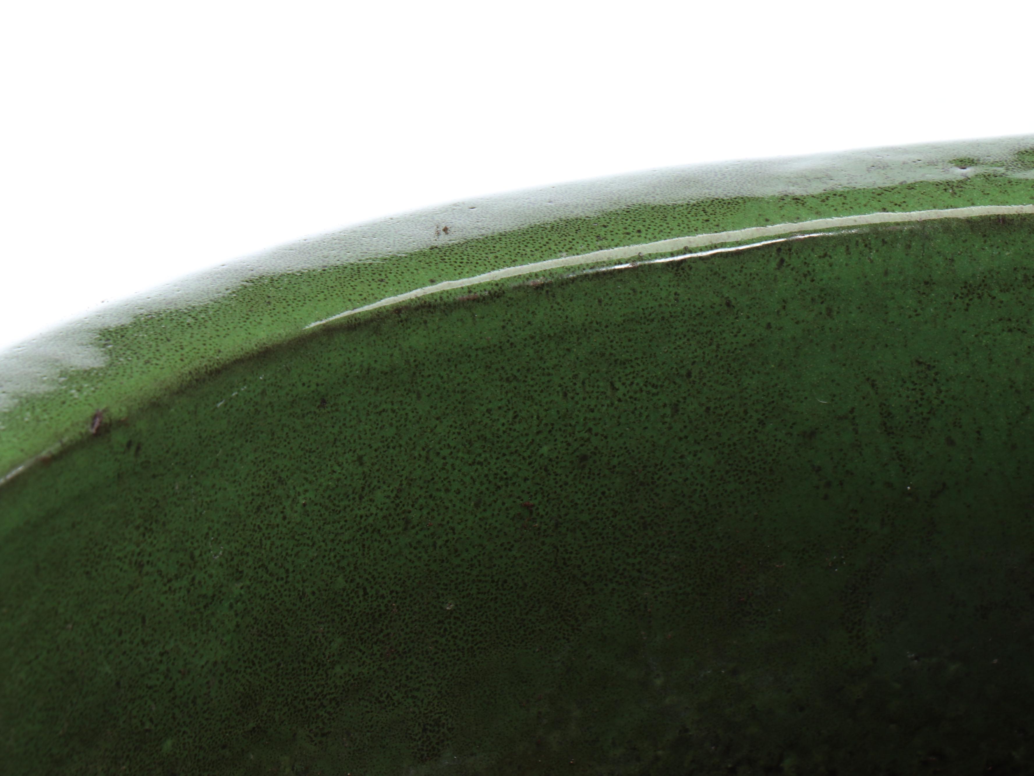 Green Glazed Stoneware Planters