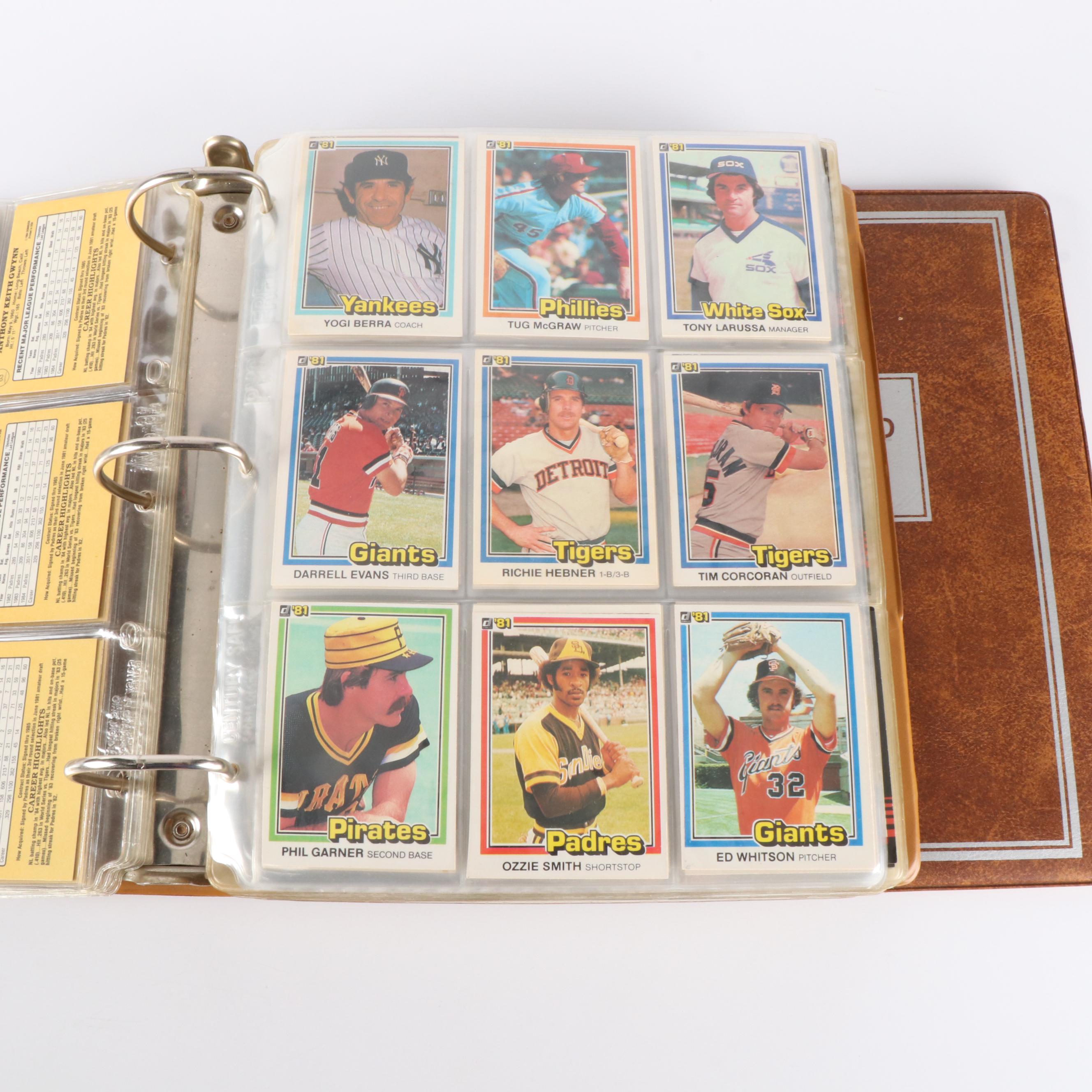 Donruss with Other Baseball Cards Featuring Roger Clemens, Pete Rose, and More