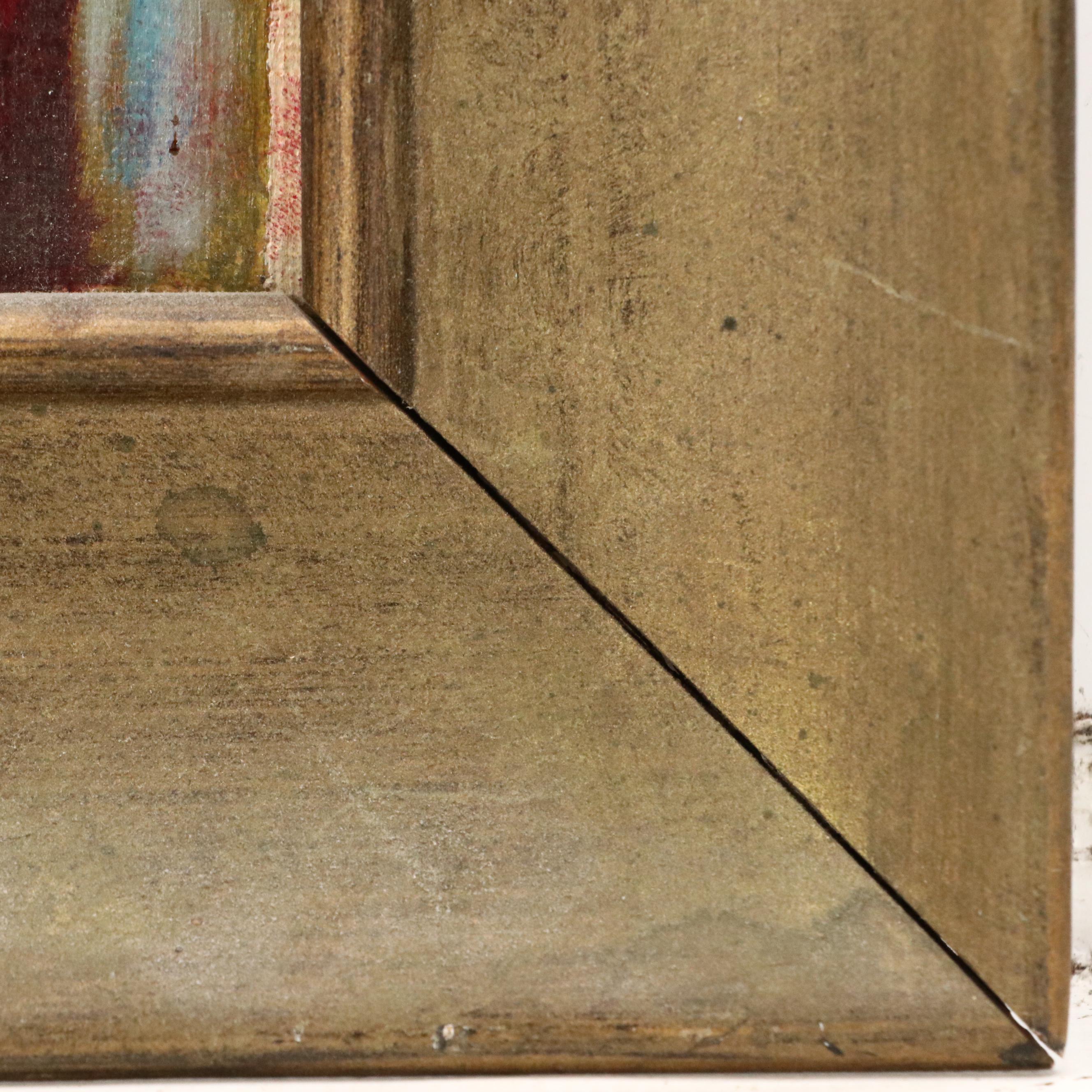 Portrait Oil Painting of Chinese Woman Wearing Sun Hat