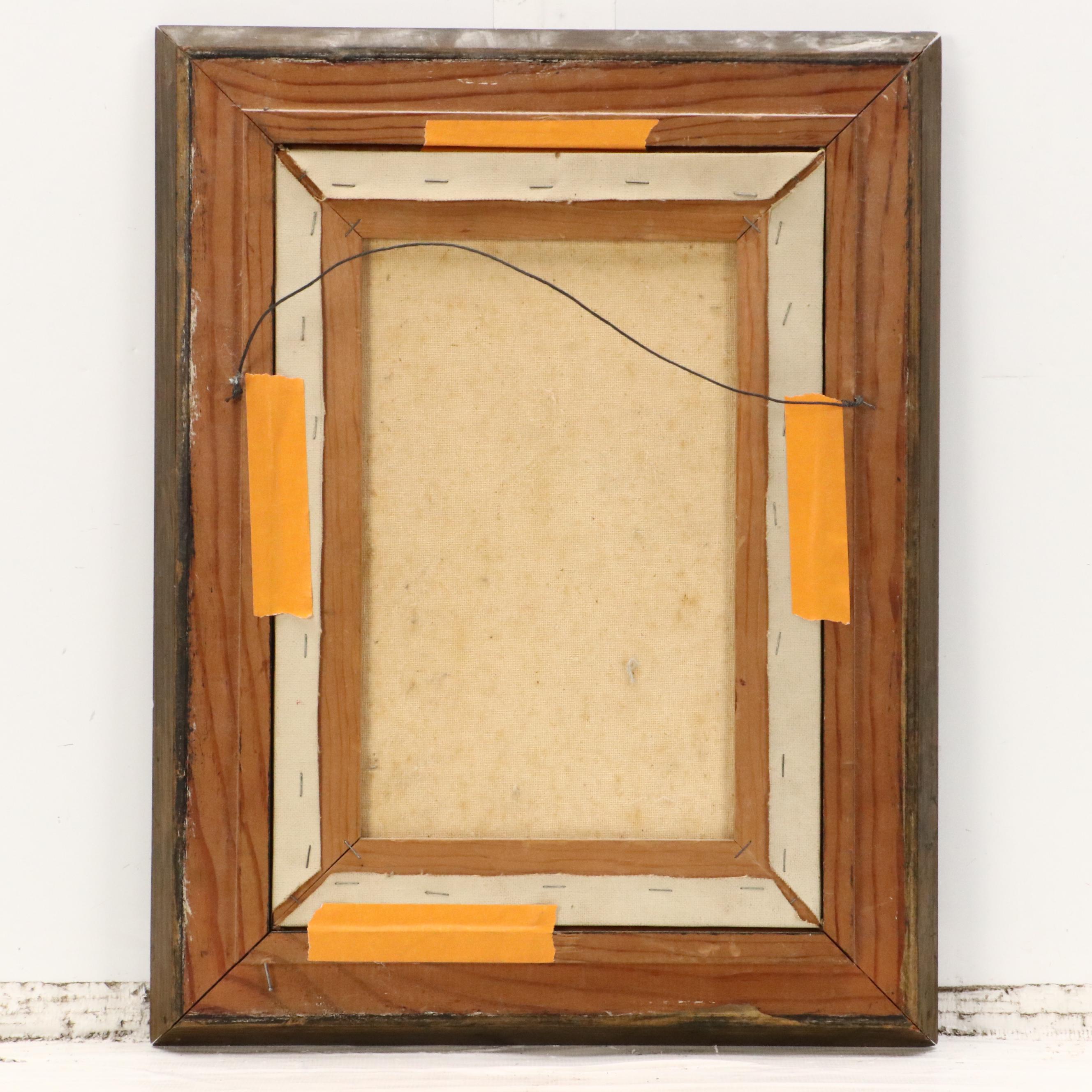 Portrait Oil Painting of Chinese Woman Wearing Sun Hat