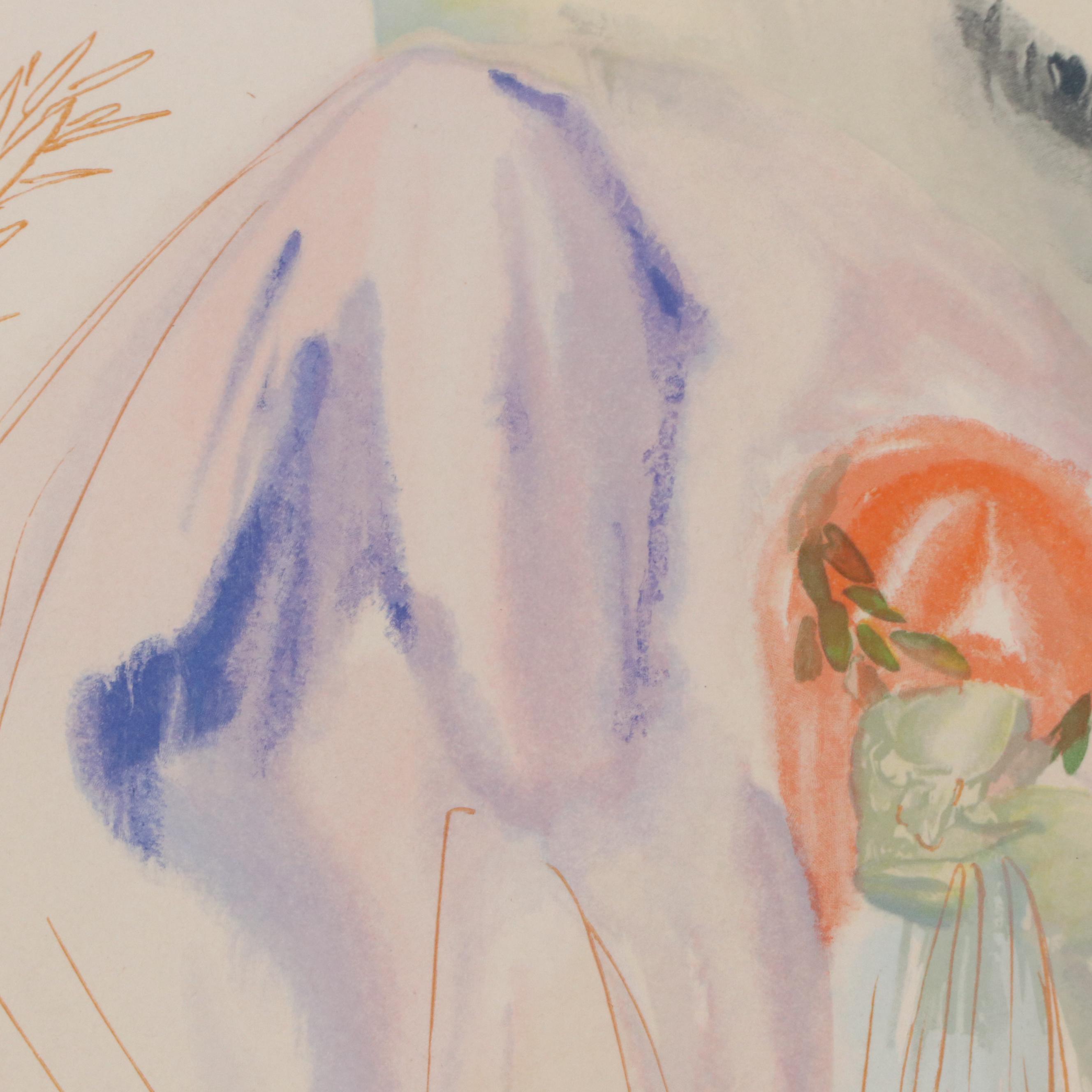 Salvador Dalí Wood Engraving "La Source," 1960–1964