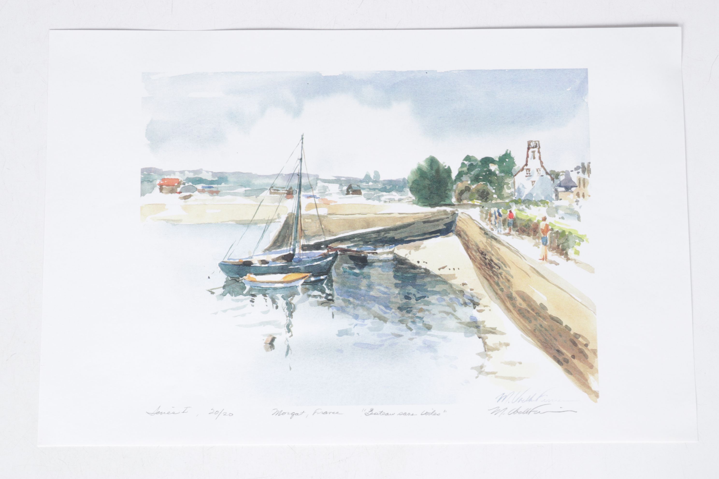 Set of Margaret Voelker-Ferrier Offset Lithographs of Home Facades & Landscapes