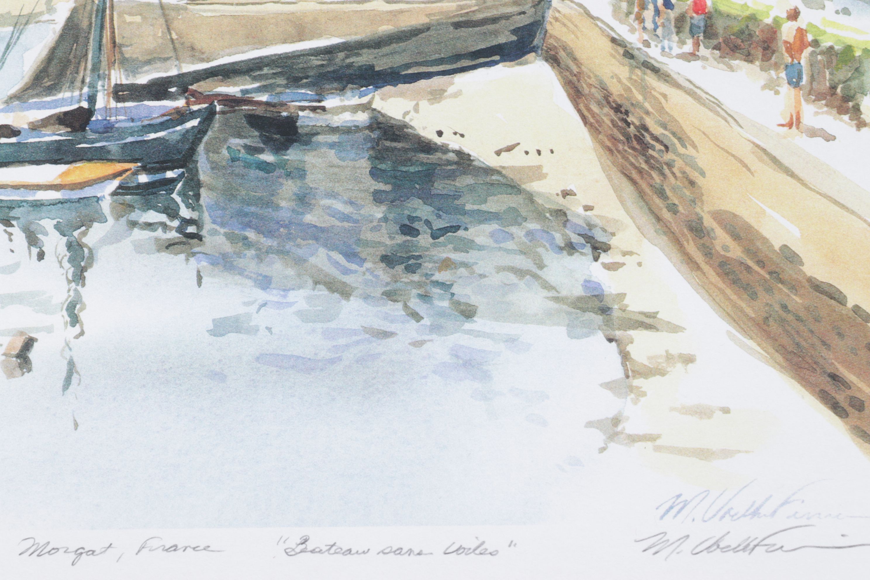 Set of Margaret Voelker-Ferrier Offset Lithographs of Home Facades & Landscapes