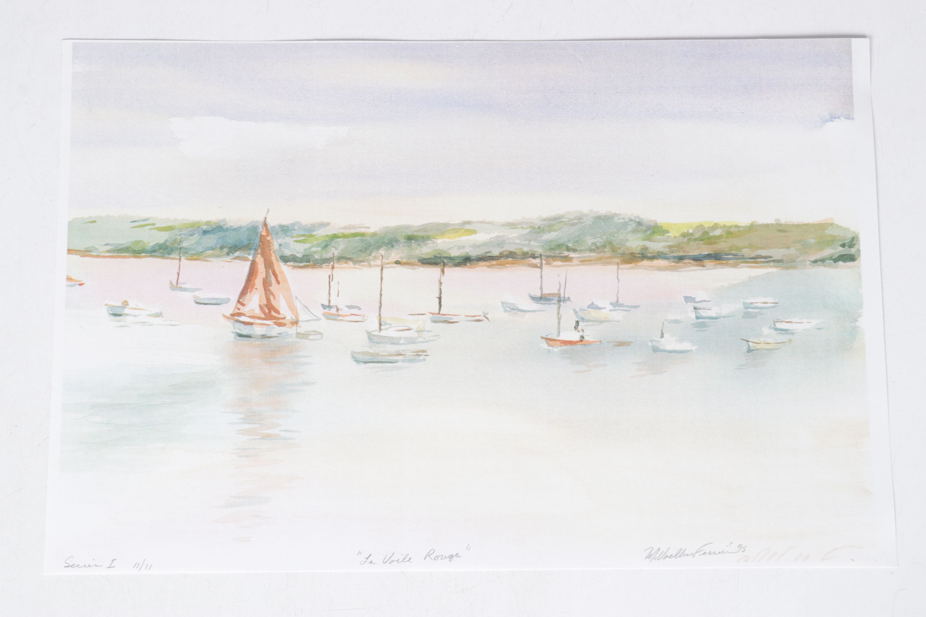 Set of Margaret Voelker-Ferrier Offset Lithographs of Home Facades & Landscapes