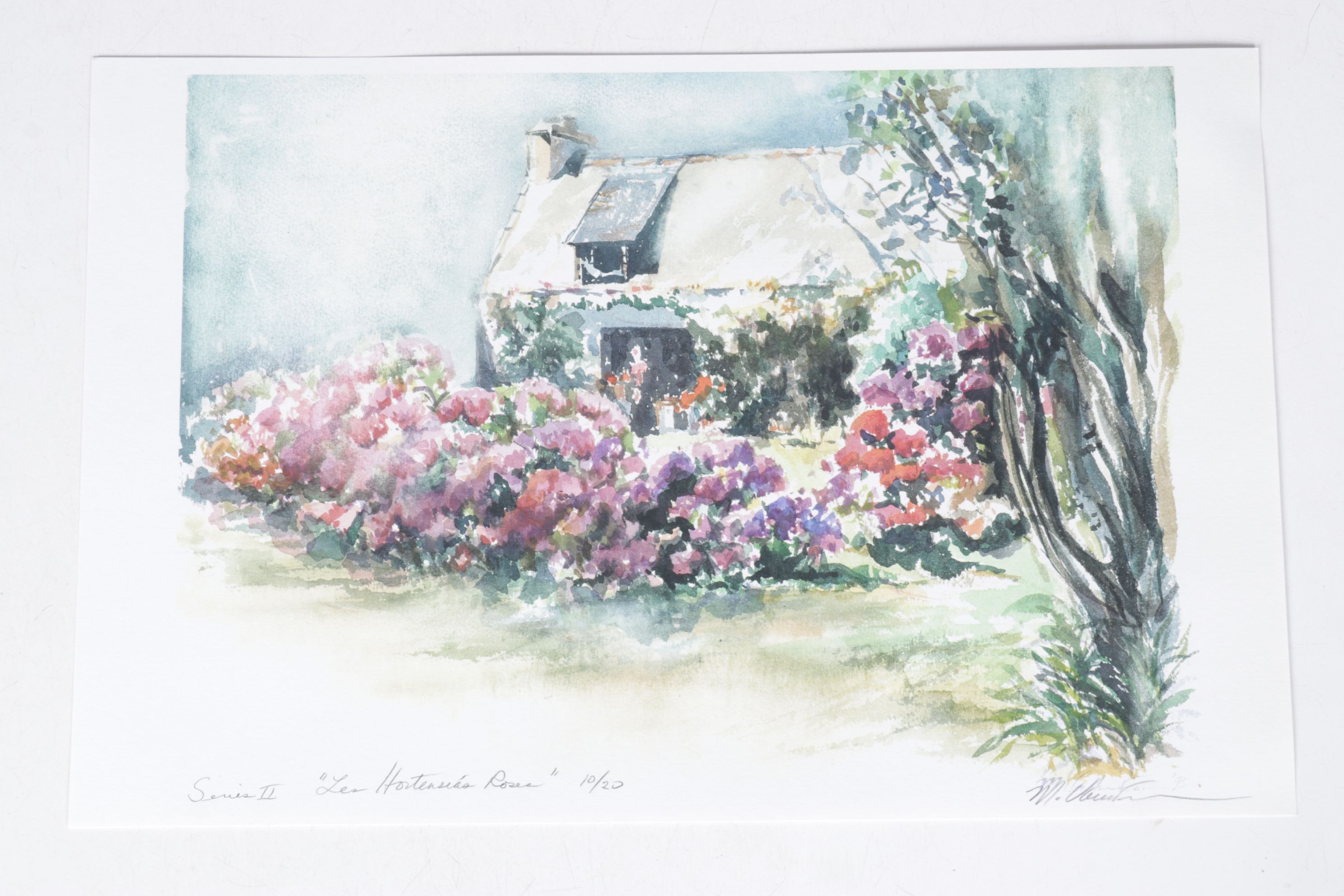 Set of Margaret Voelker-Ferrier Offset Lithographs of Home Facades & Landscapes