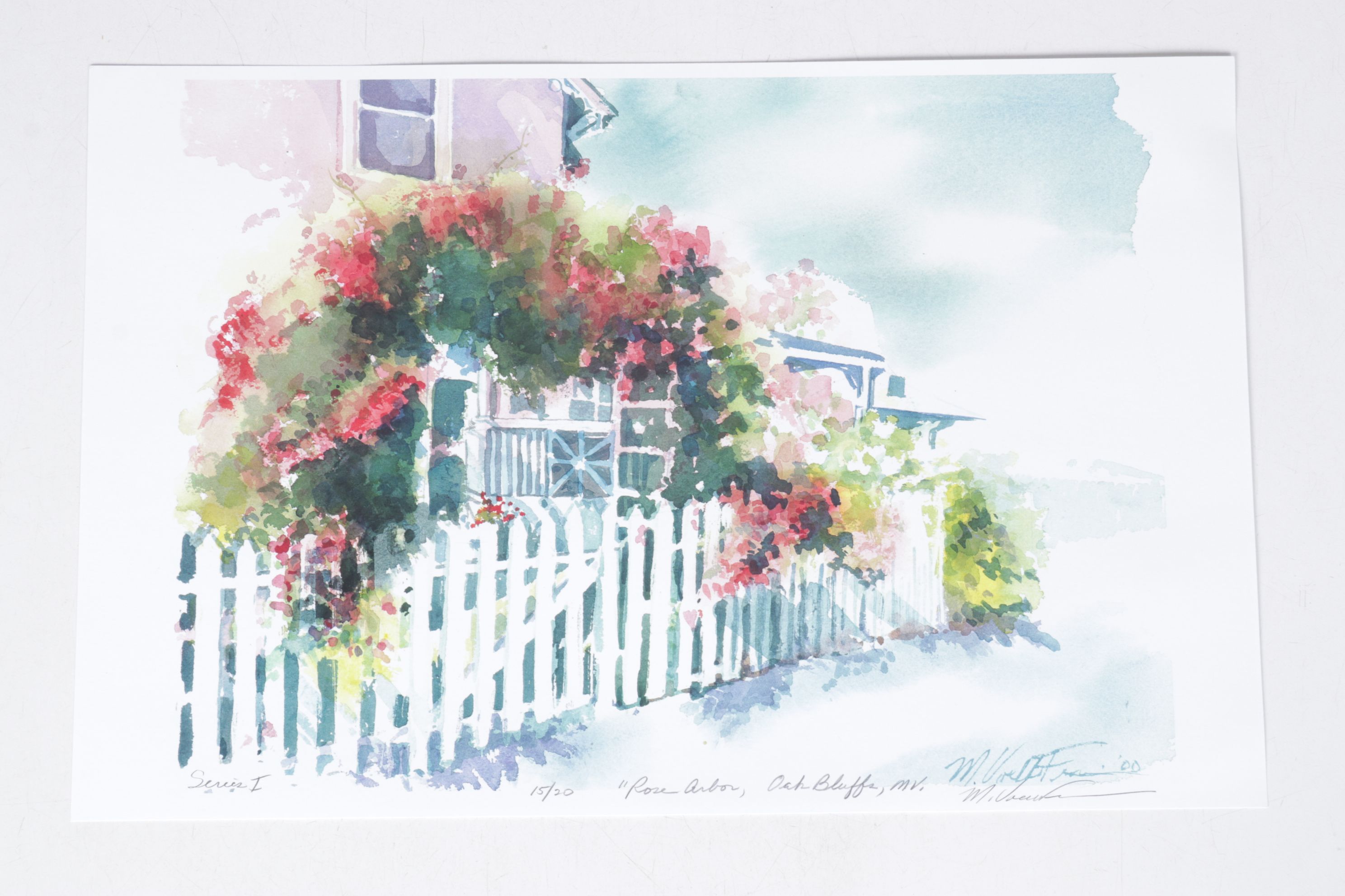 Set of Margaret Voelker-Ferrier Offset Lithographs of Home Facades & Landscapes