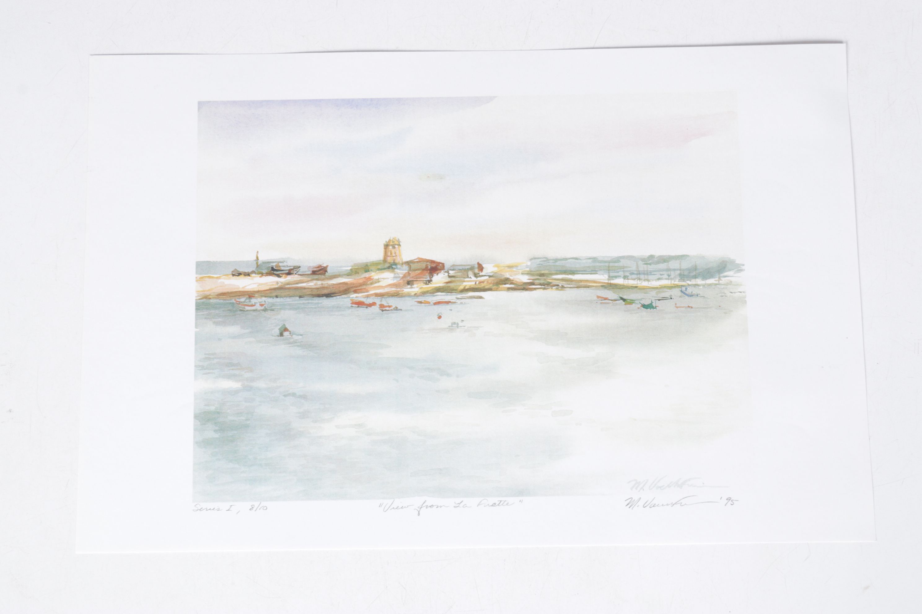 Set of Margaret Voelker-Ferrier Offset Lithographs of Home Facades & Landscapes