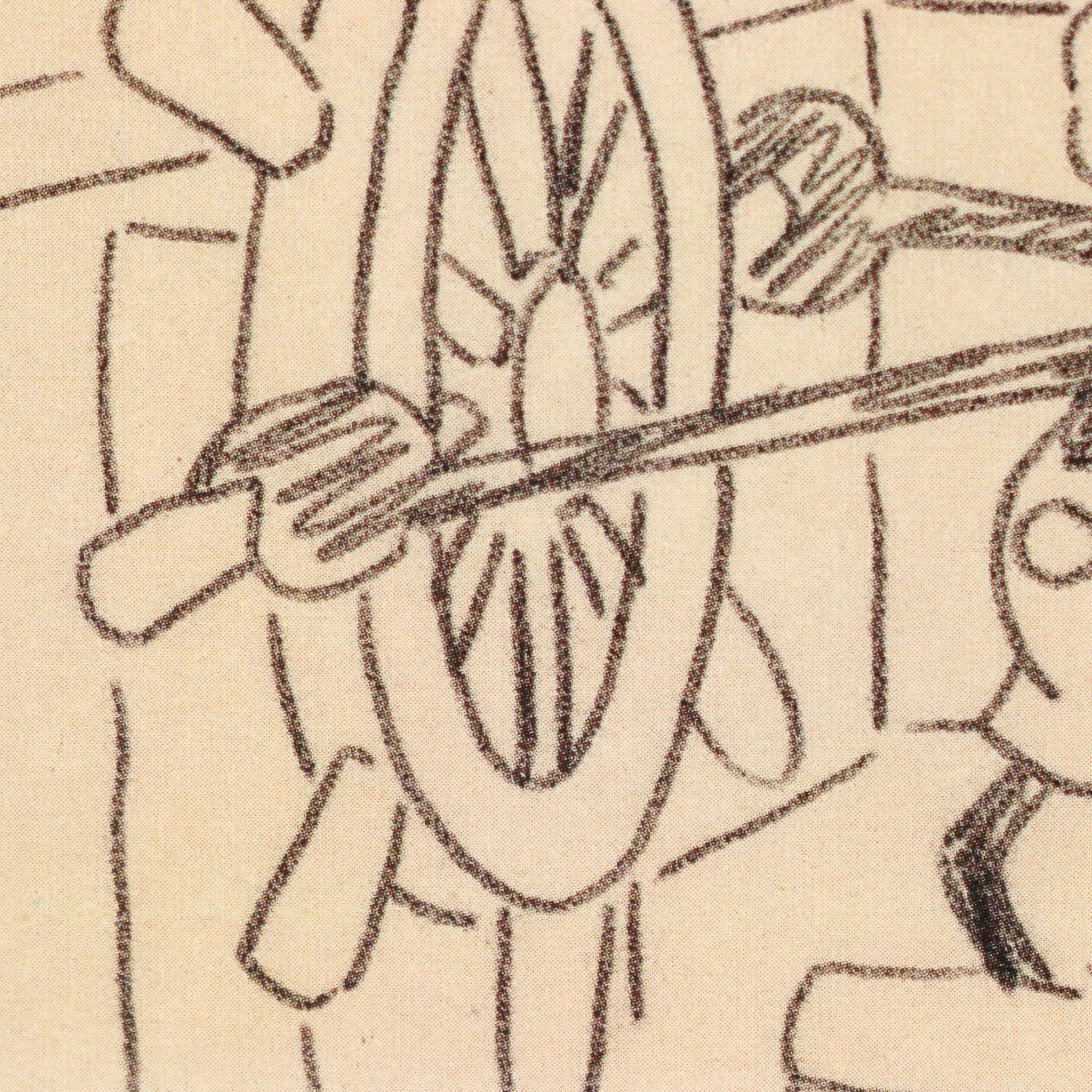 Offset Lithograph After Walt Disney "Steamboat Willie" Animation Cel