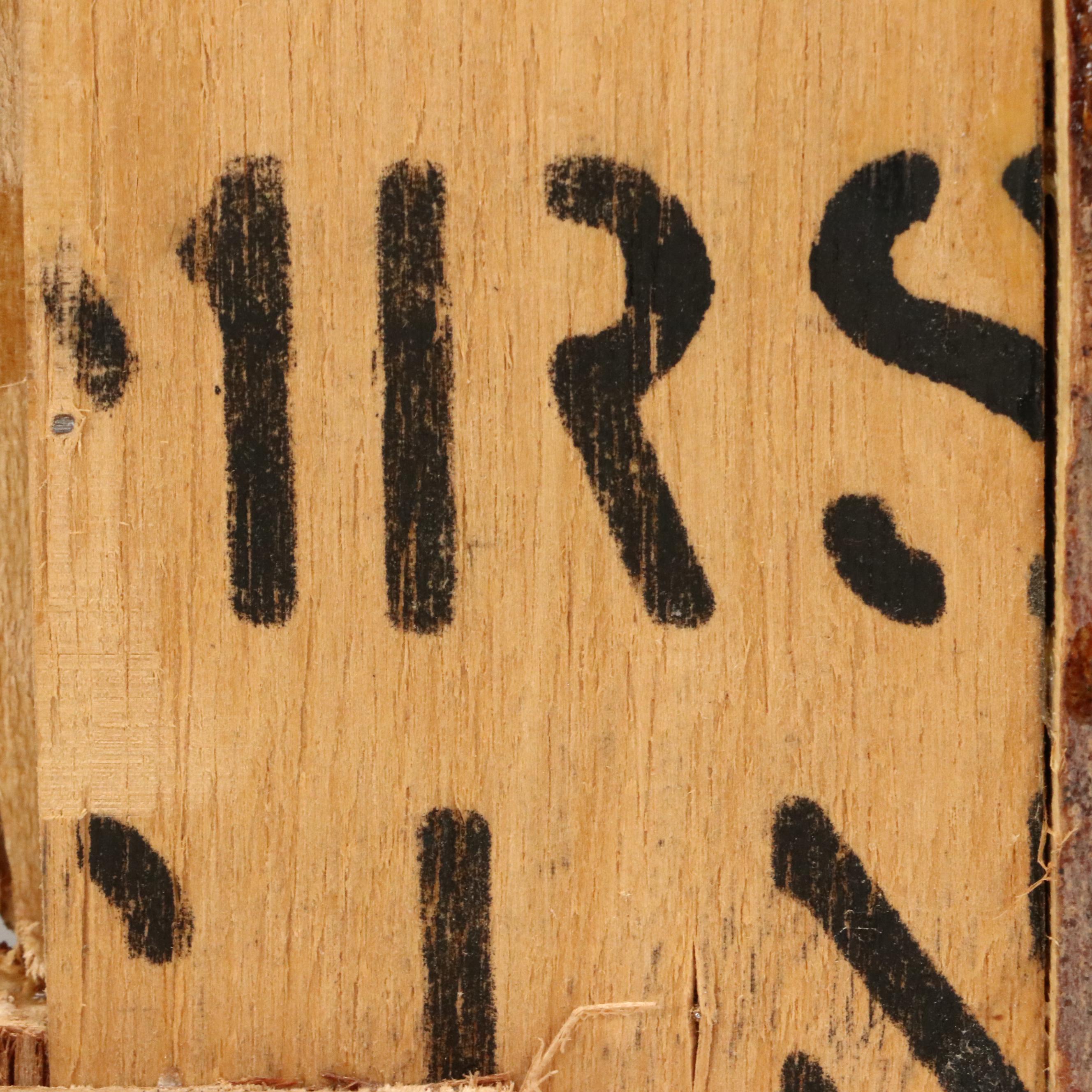 Robert Beaven Folk Art Frame with Pine Cones, Birch Bark, and Twigs