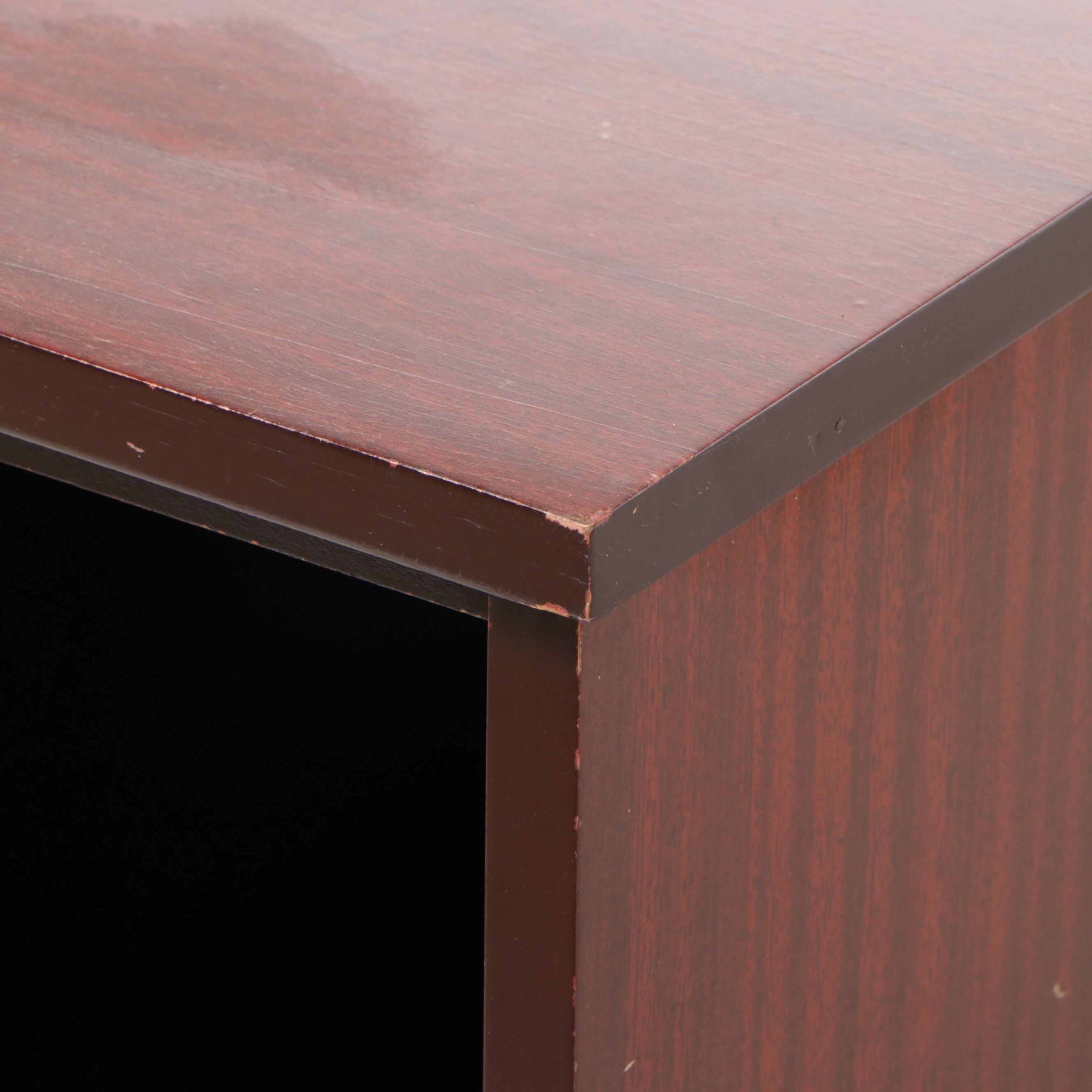 Mid Century Modern Mahogany Cabinet on Casters