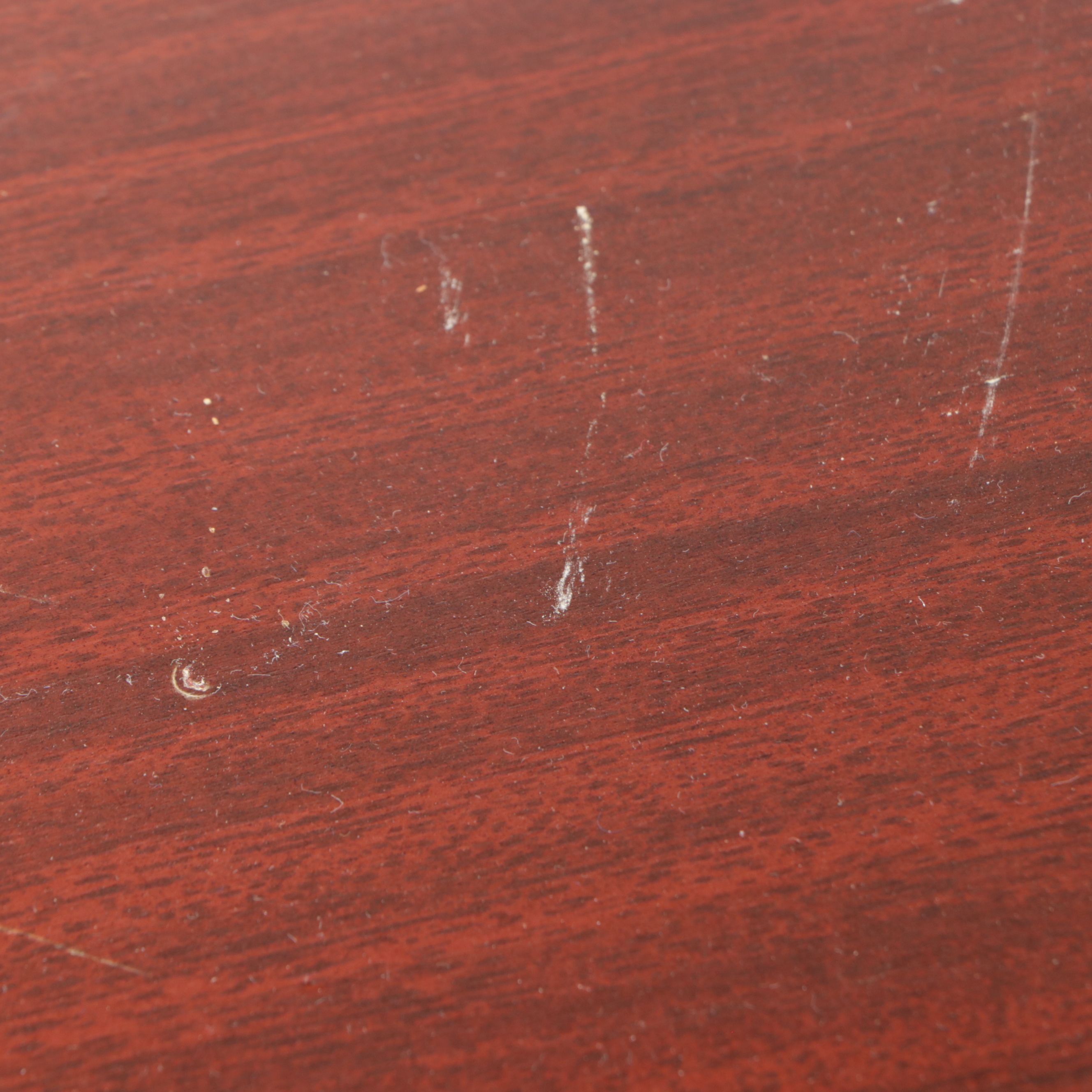 Mid Century Modern Mahogany Cabinet on Casters