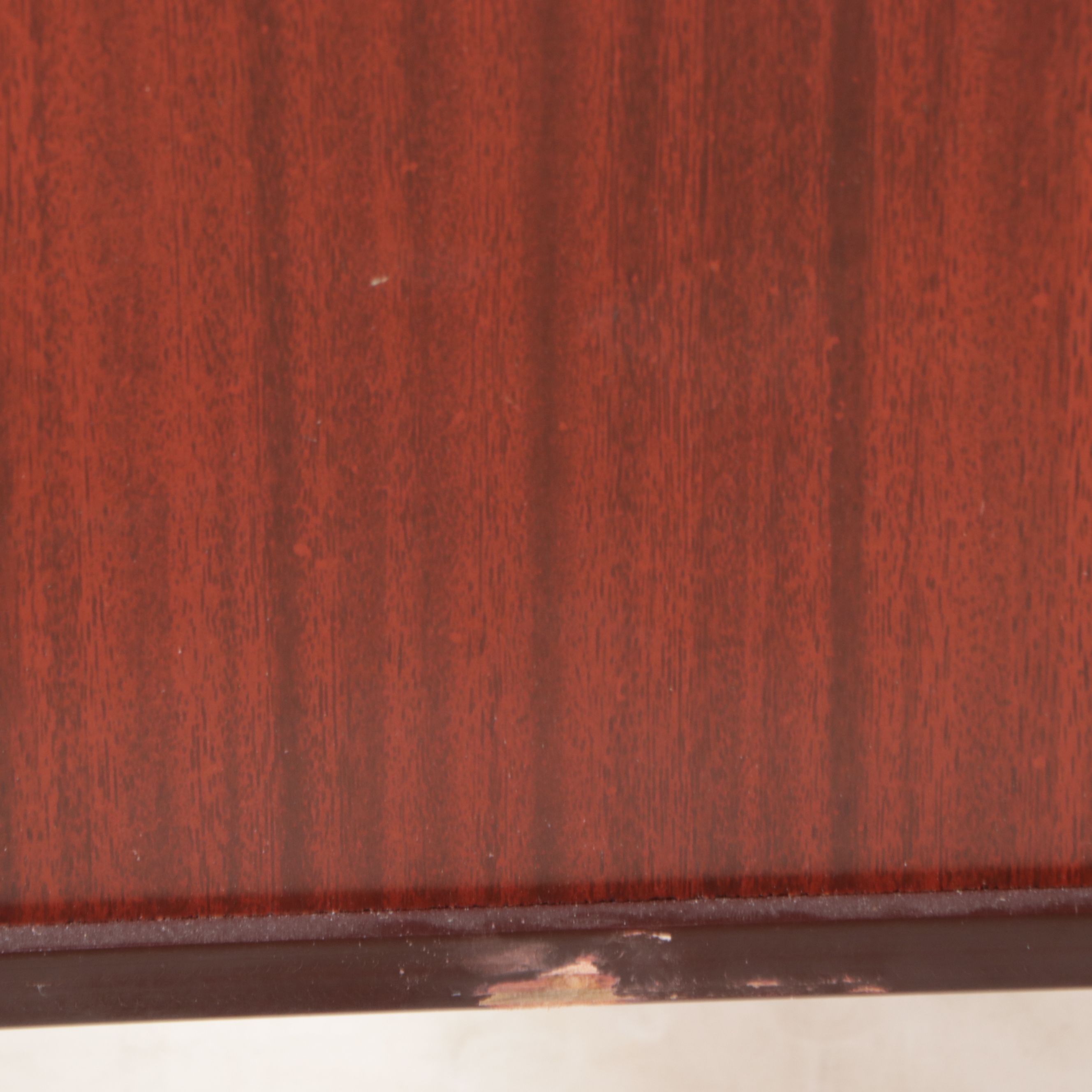 Mid Century Modern Mahogany Cabinet on Casters