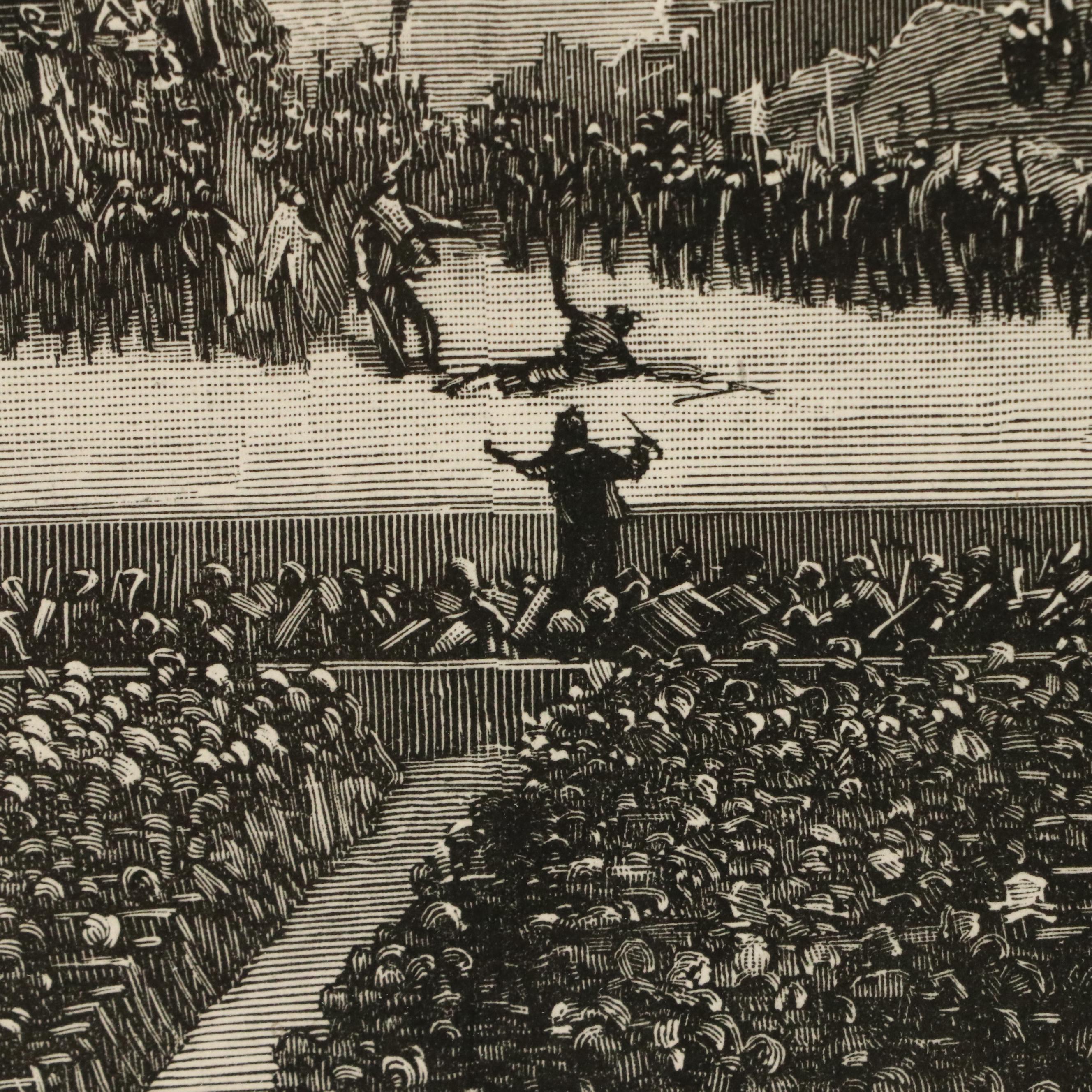 Harper's Weekly Engraving "The Cincinnati Opera Festival" After H.F. Farny, 1883