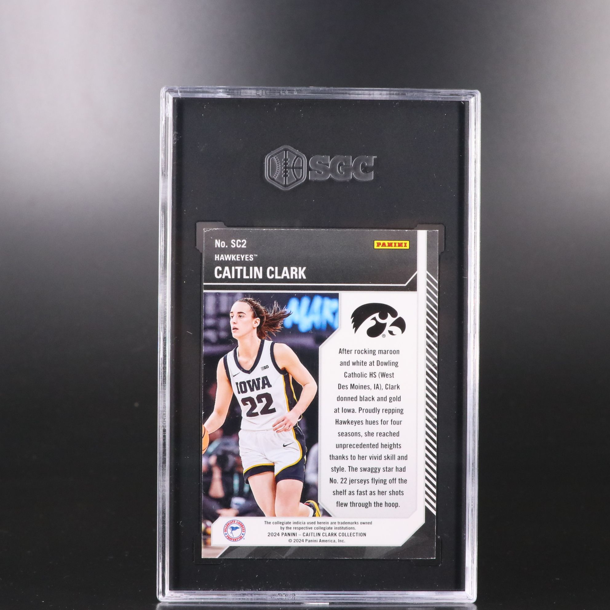 Caitlin Clark SGC Graded Rookie Year Basketball Cards
