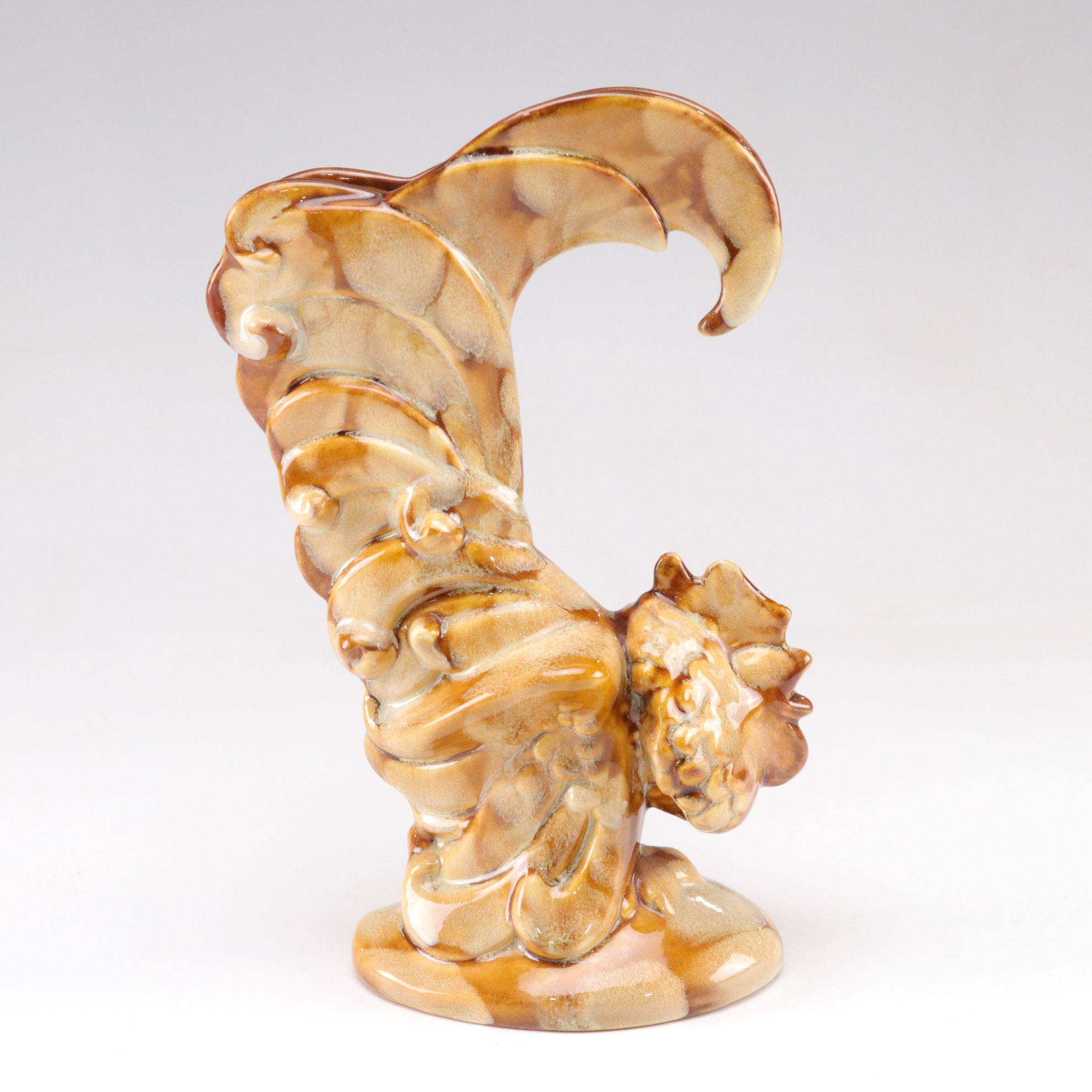 Royal Haeger Glazed Ceramic Rooster Vases, Mid-20th Century