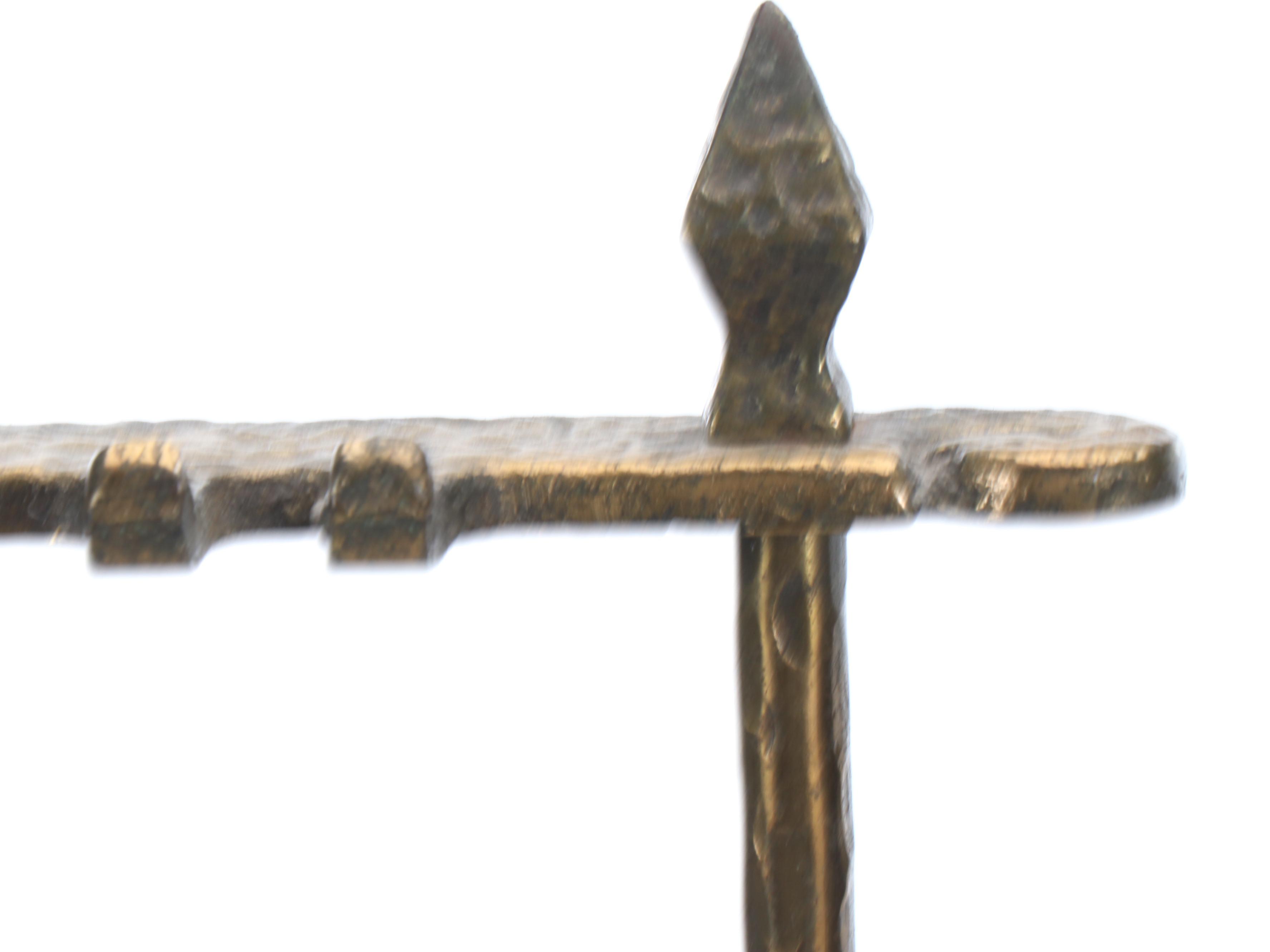 Cahill Arts & Crafts Forged and Hammered Fireplace Tool Set, c. 1910