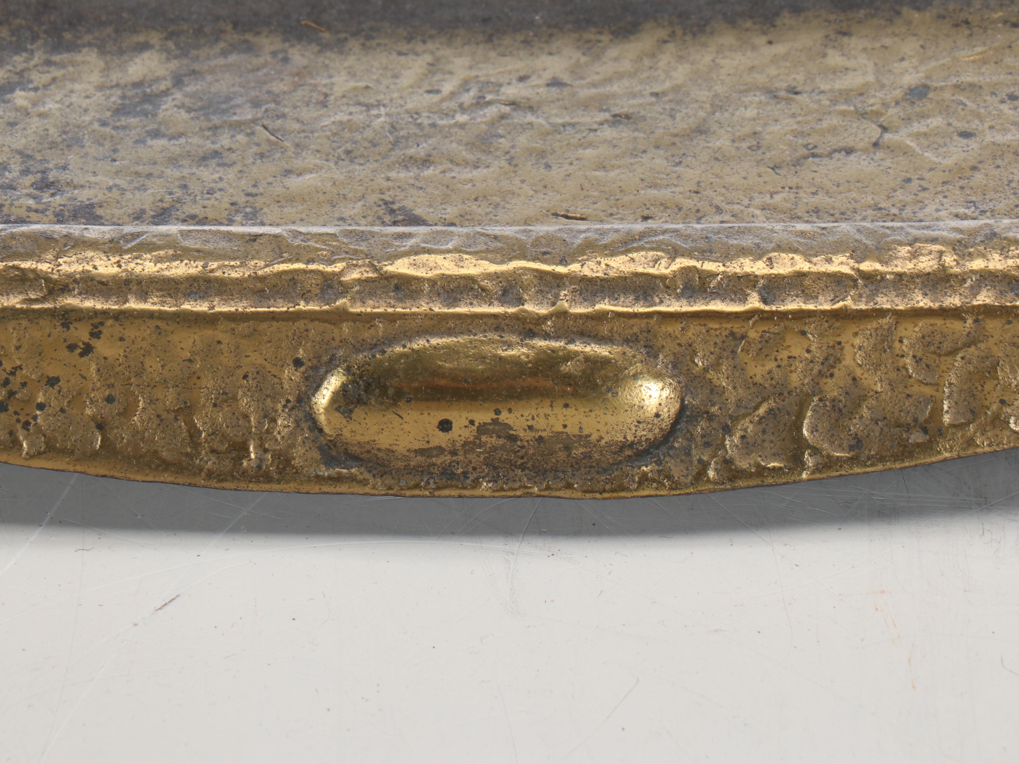 Cahill Arts & Crafts Forged and Hammered Fireplace Tool Set, c. 1910