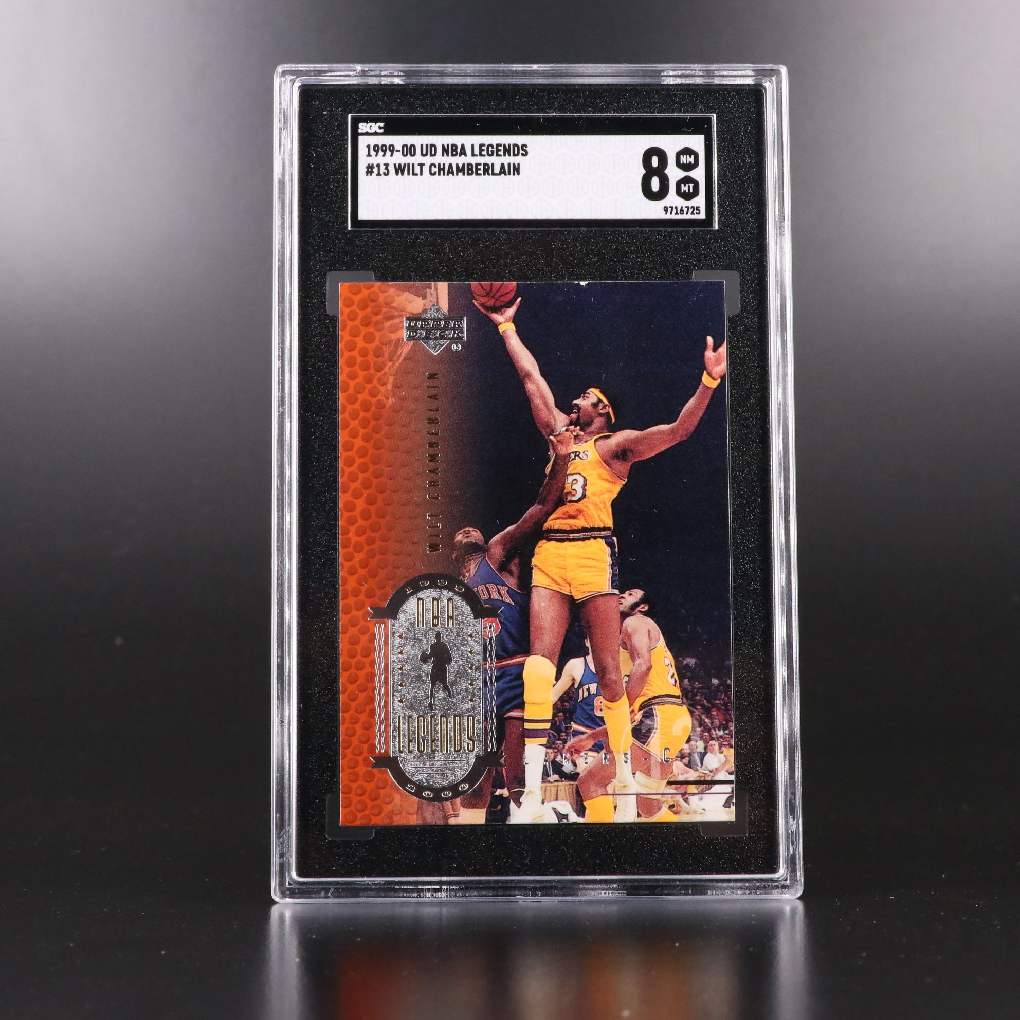Bill Russell and Wilt Chamberlain SGC Graded Basketball Cards