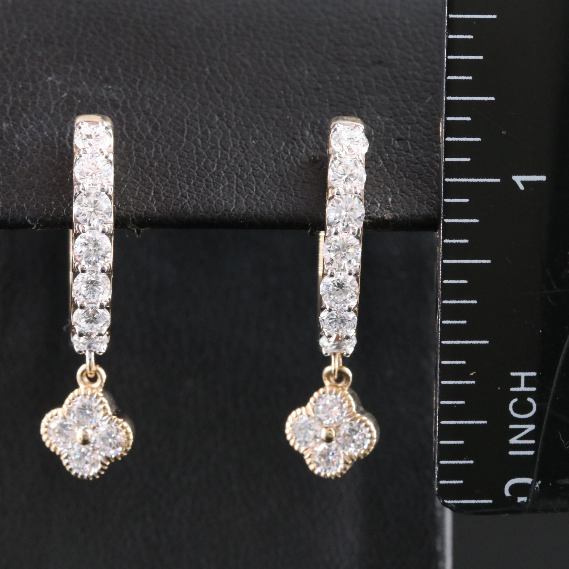 14K 2.00 CTW Lab Grown Diamond Earrings