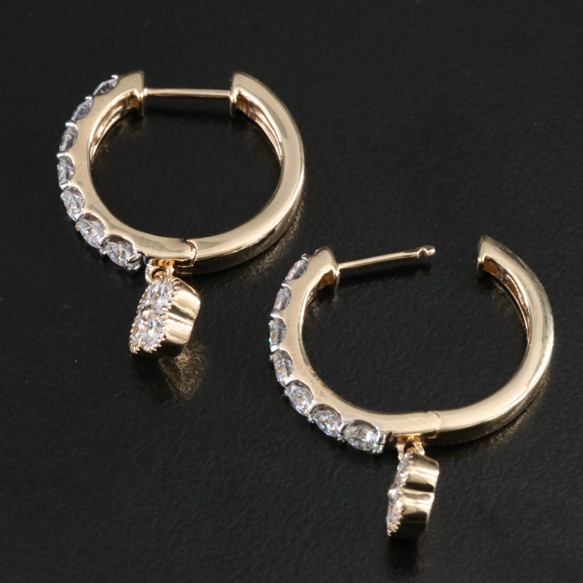 14K 2.00 CTW Lab Grown Diamond Earrings