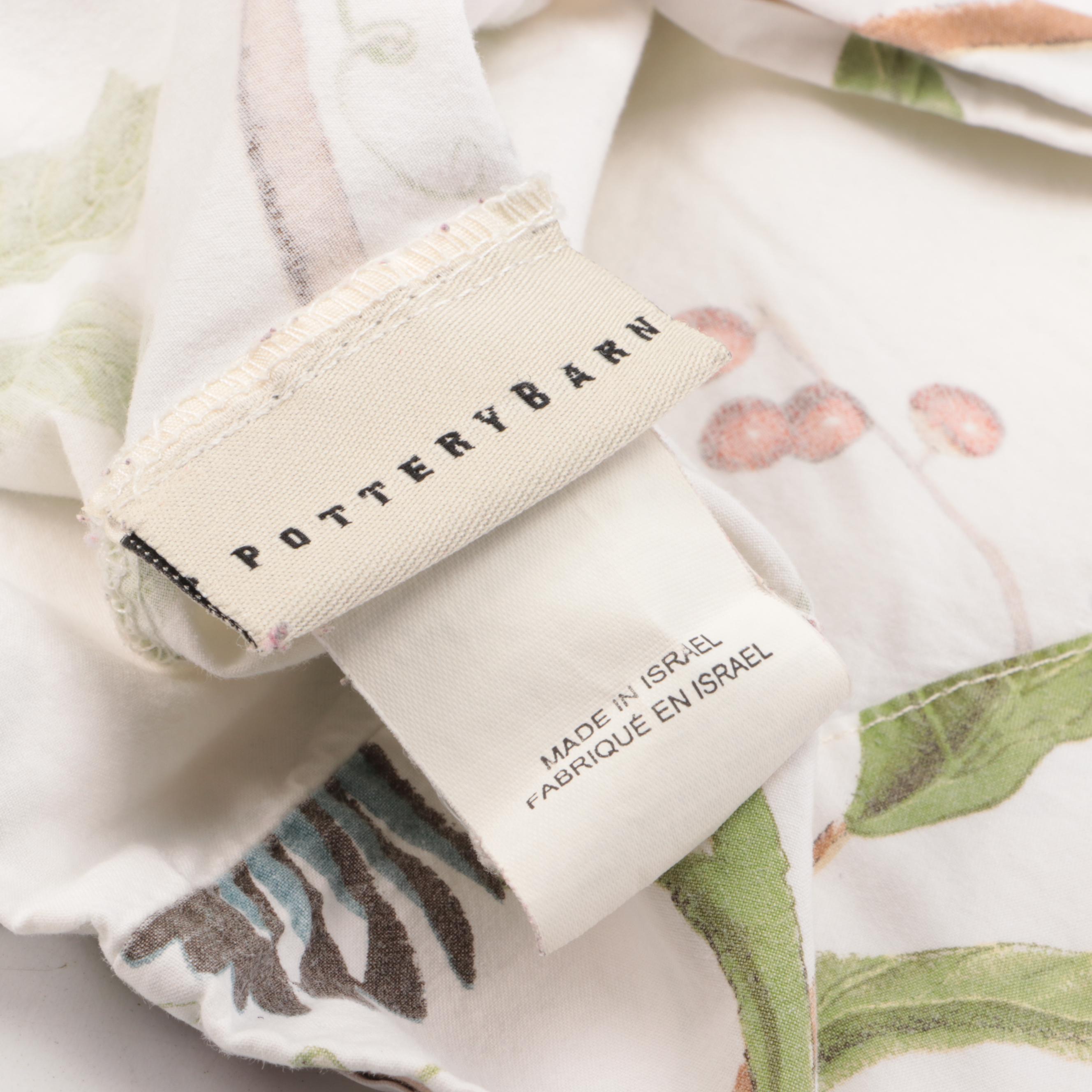 Pottery Barn Contemporary King-Sized Duvet Covers and Pillow Shams