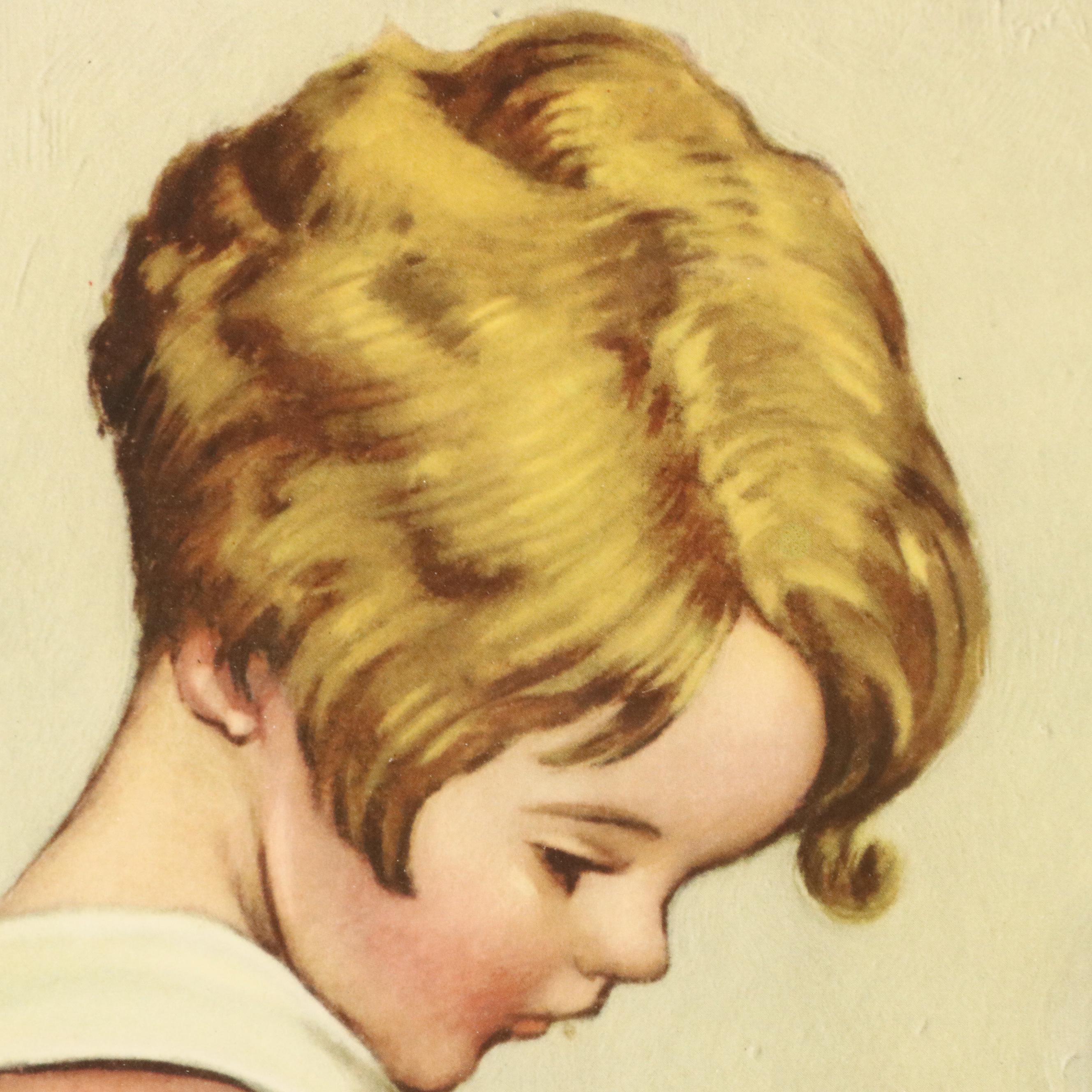 Offset Lithograph After Jesse Wilcox Smith "Saying Grace"