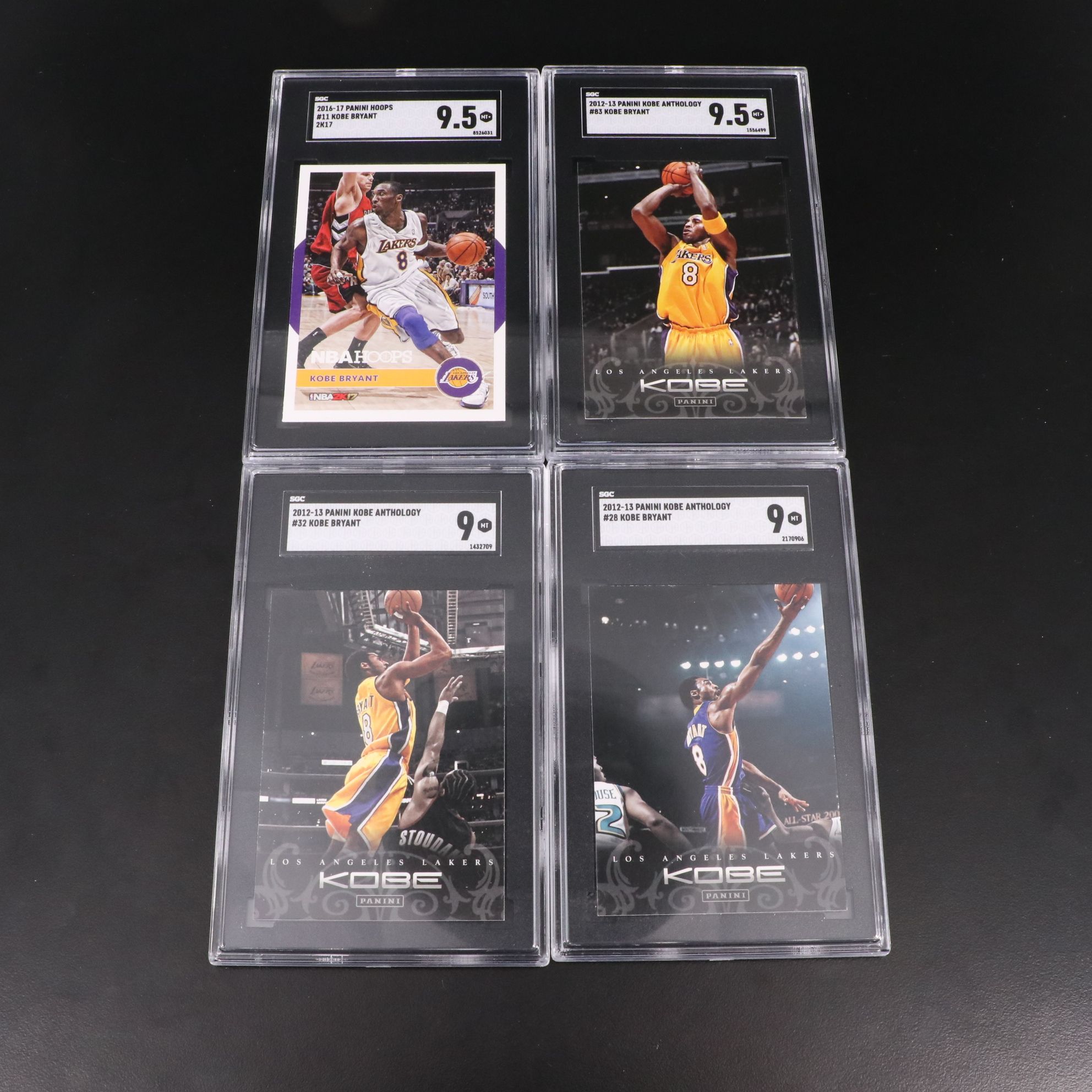Kobe Bryant SGC Graded Los Angeles Lakers Basketball Cards, 2010s