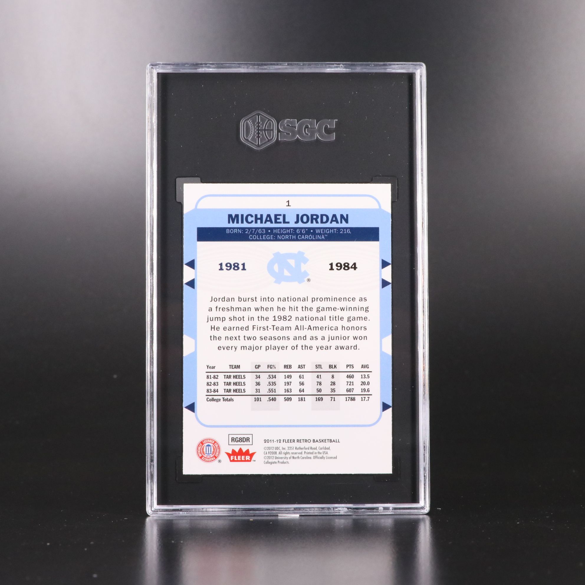 Michael Jordan SGC Graded Chicago Bulls and UNC Basketball Cards, 2000s-2010s