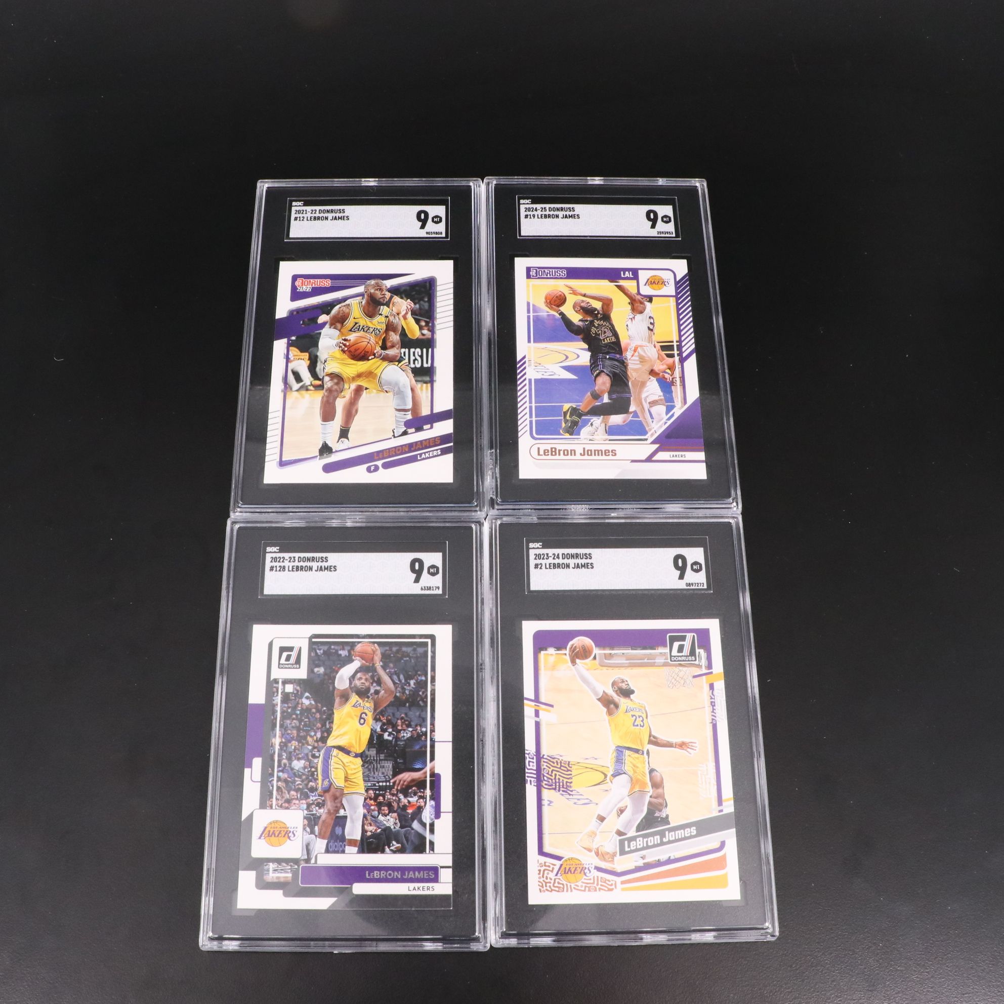 LeBron James SGC Graded Los Angeles Lakers Donruss Basketball Cards, 2020s