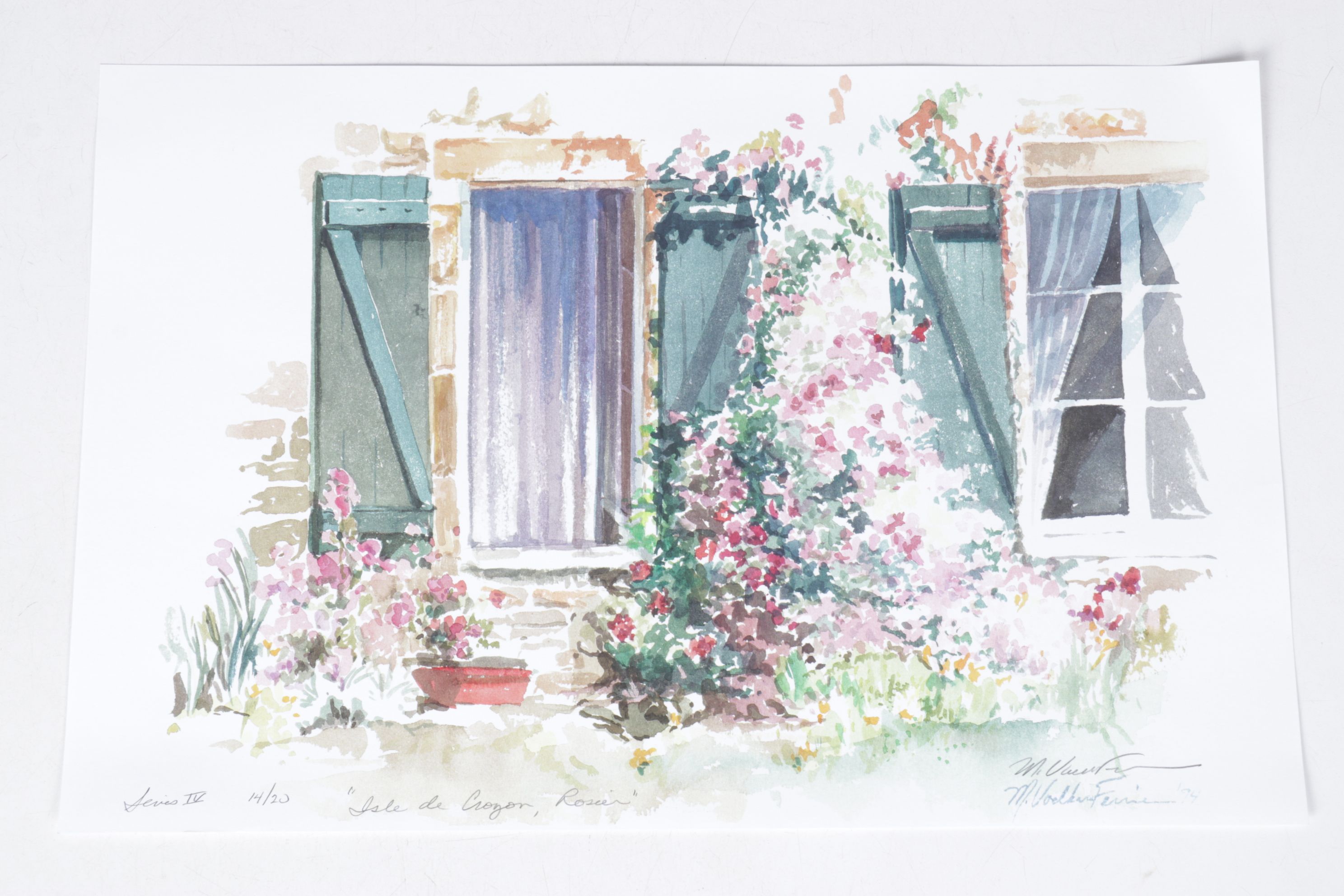 Set of Margaret Voelker-Ferrier Digital Prints of Farmhouse Facades & Landscapes
