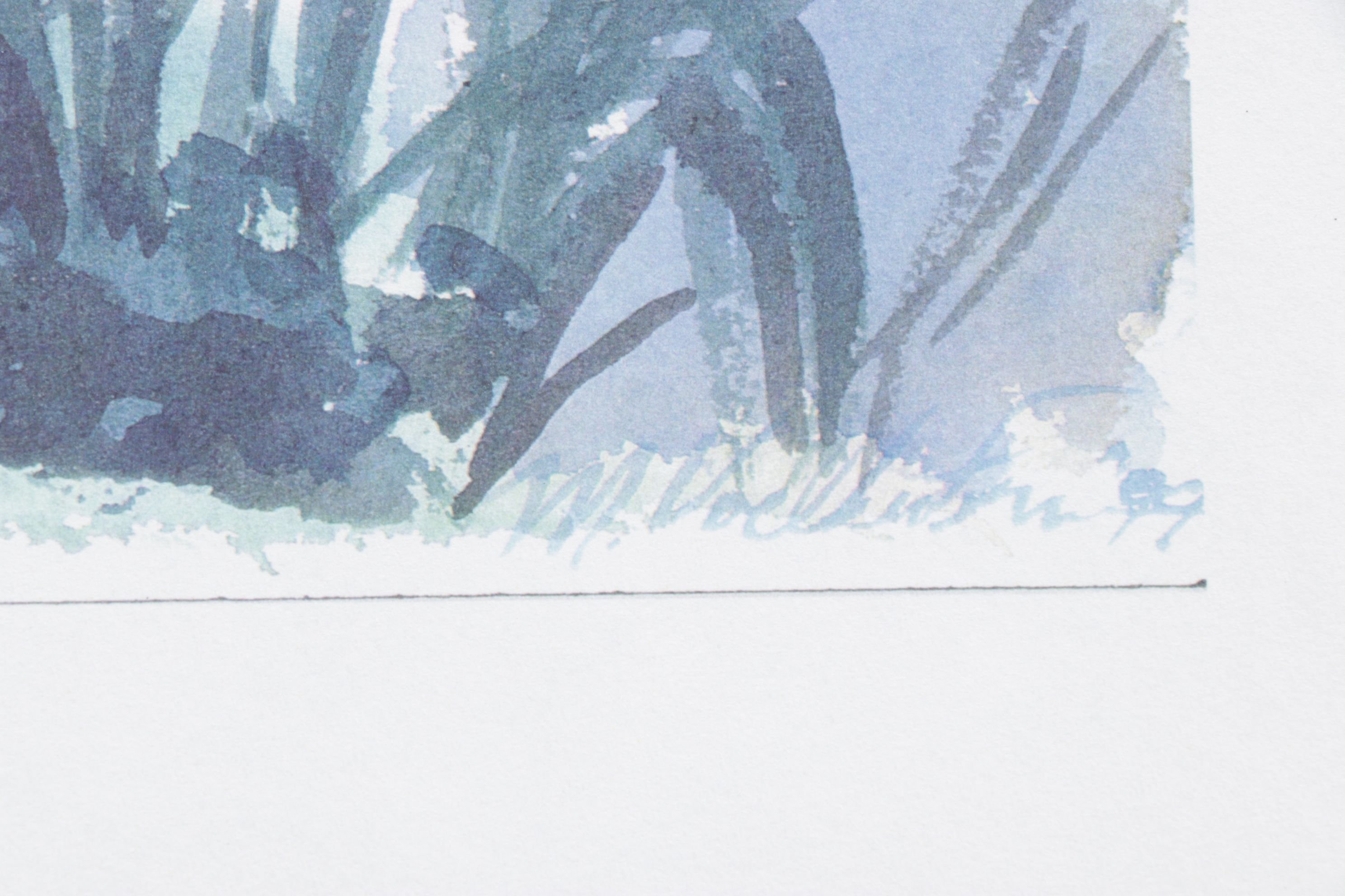 Set of Margaret Voelker-Ferrier Digital Prints of Farmhouse Facades & Landscapes